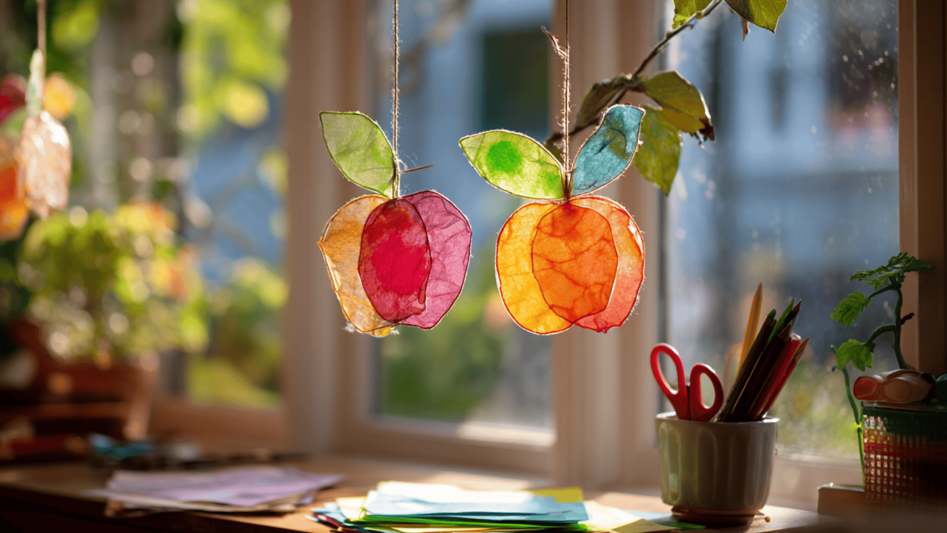 apple suncatcher craft