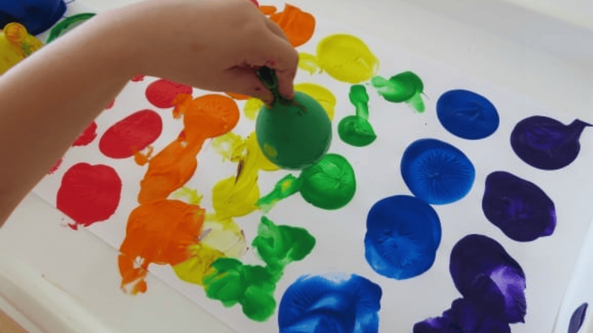 balloon stamping with paint