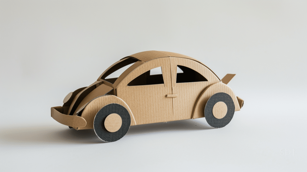 cardboard car