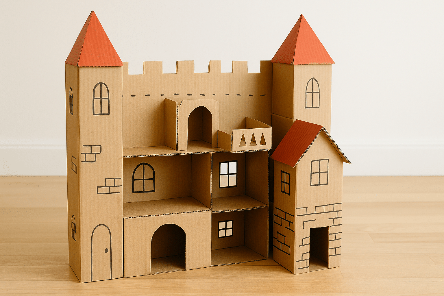 cardboard castle or dollhouse