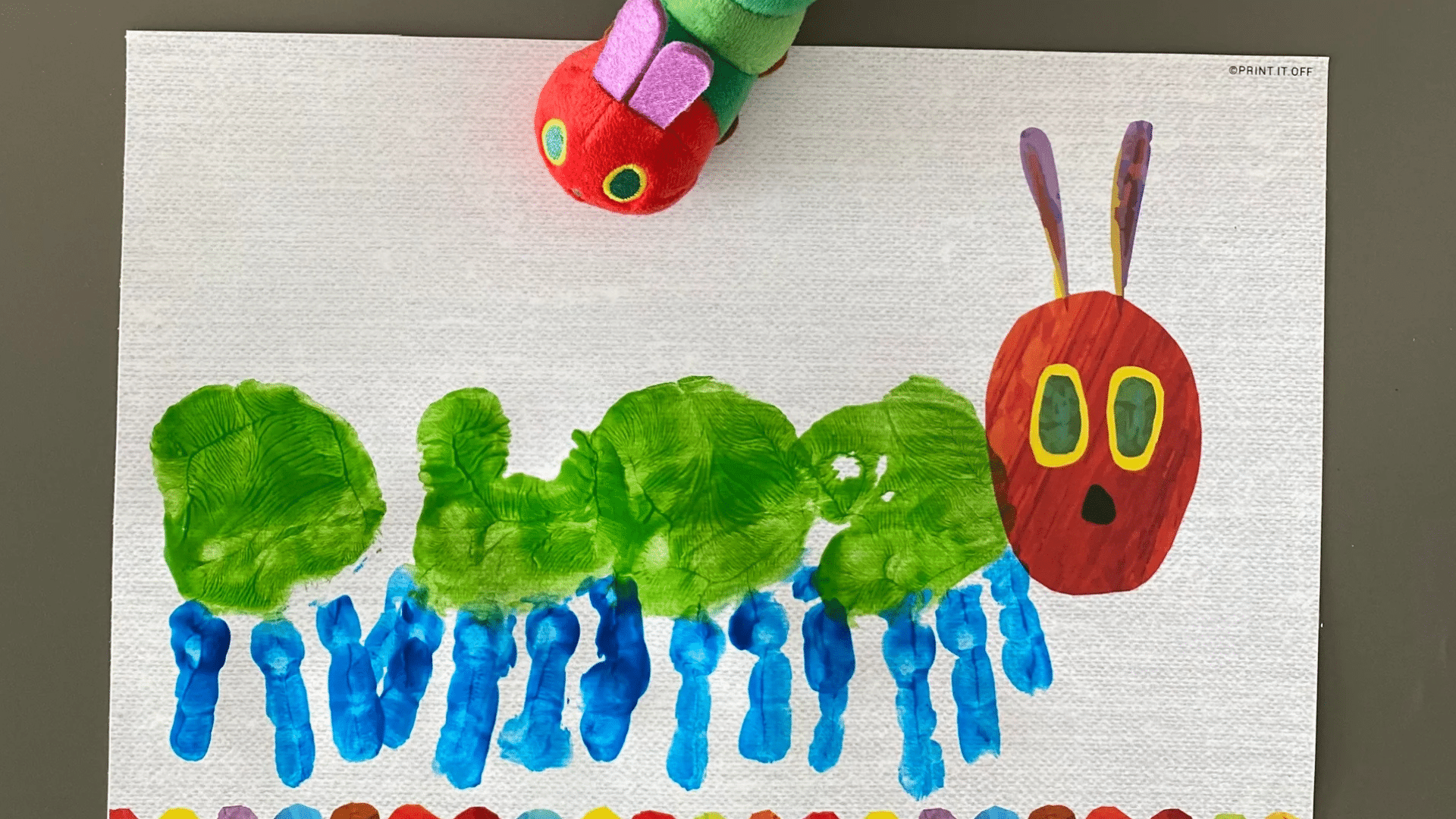 caterpillar handprints