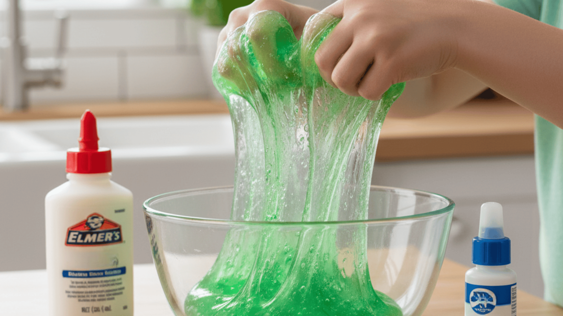 classic slime glue baking soda saline
