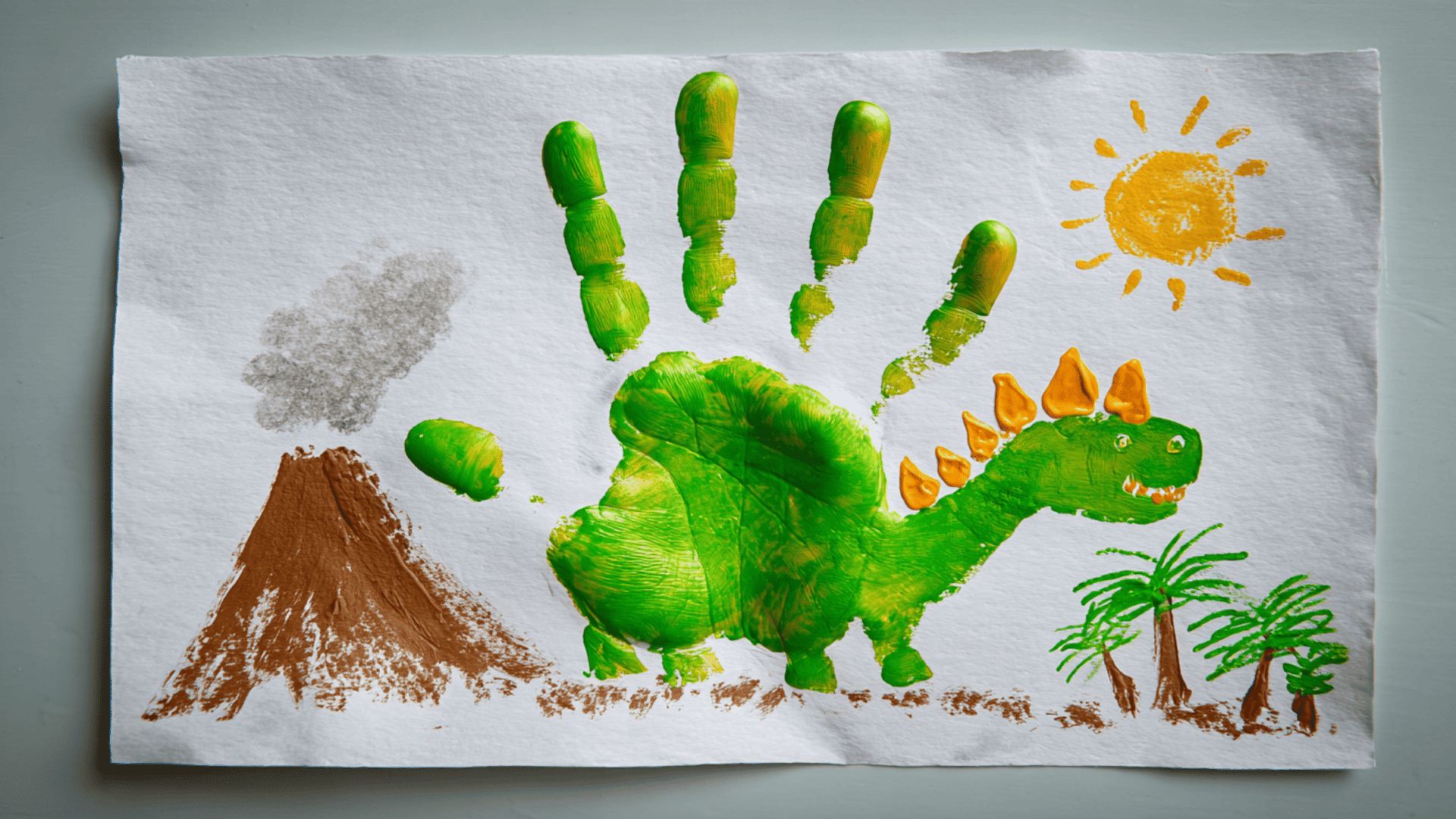 dinosaur handprints