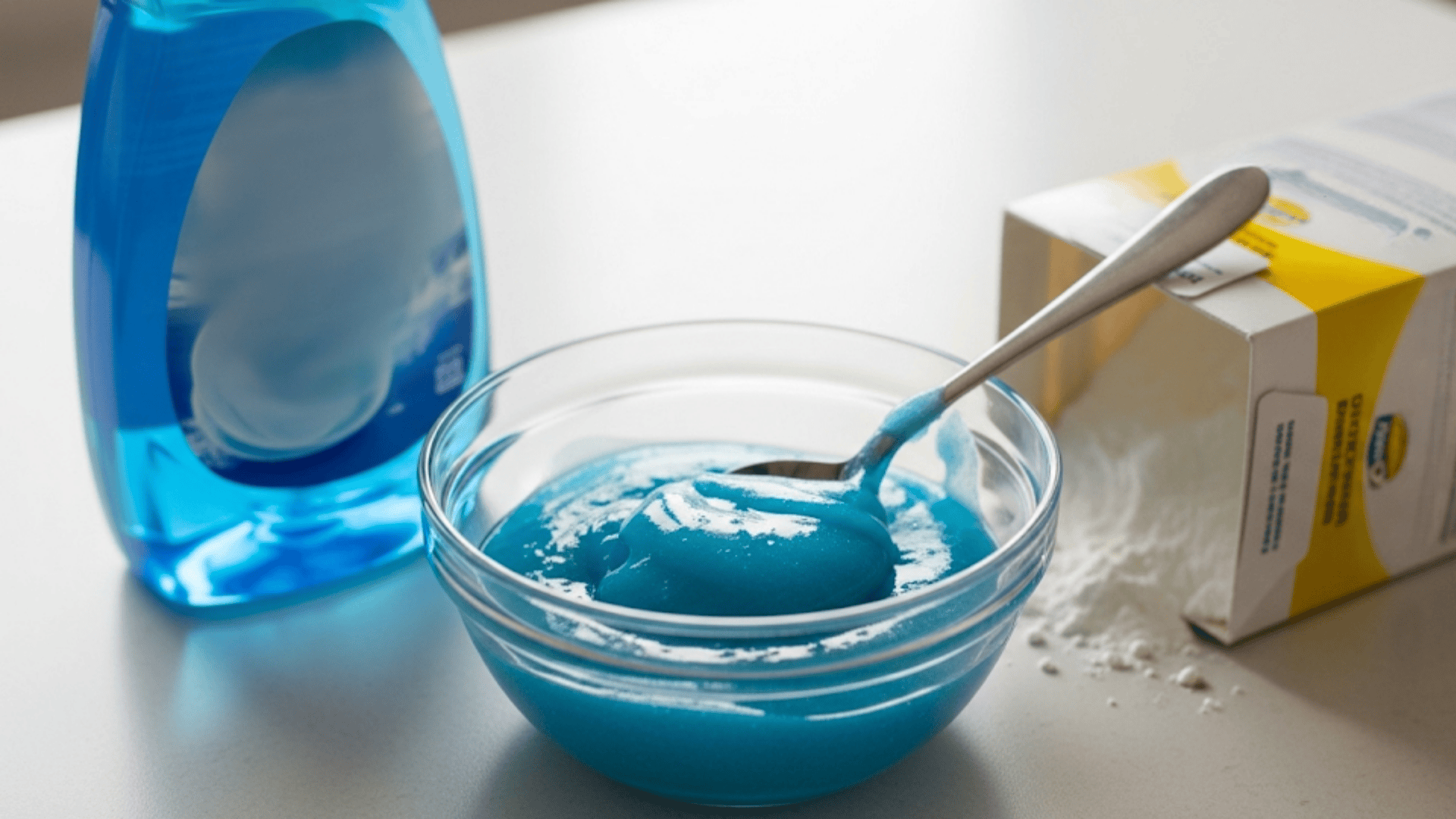 dish soap cornstarch slime