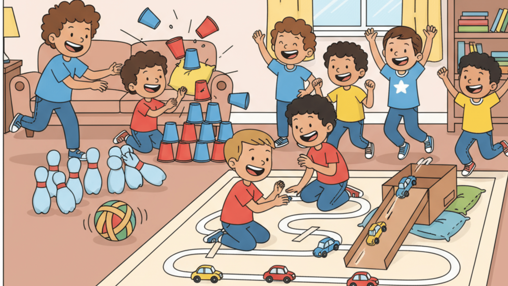 diy bowling and car racetracks