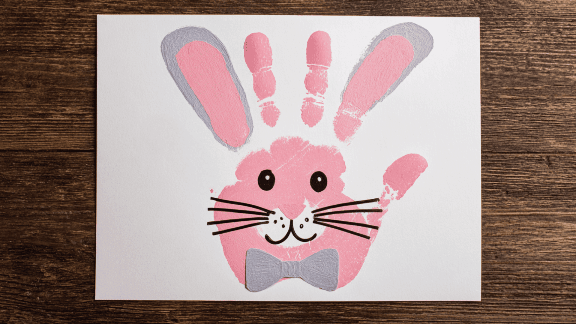 easter bunny handprint