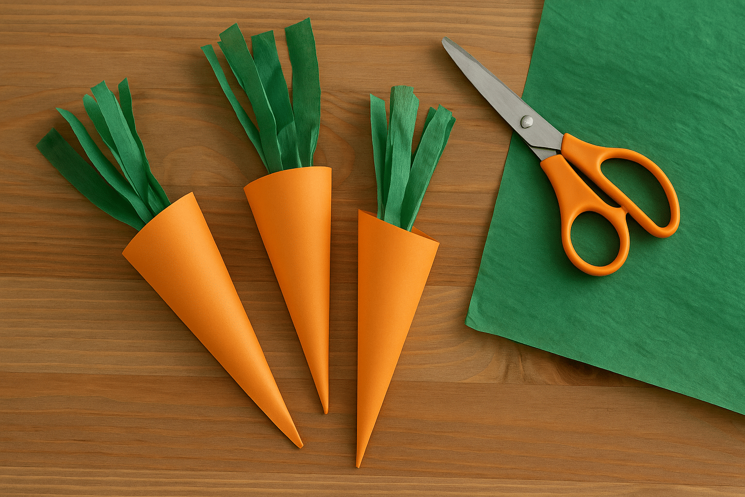 easter carrot cones