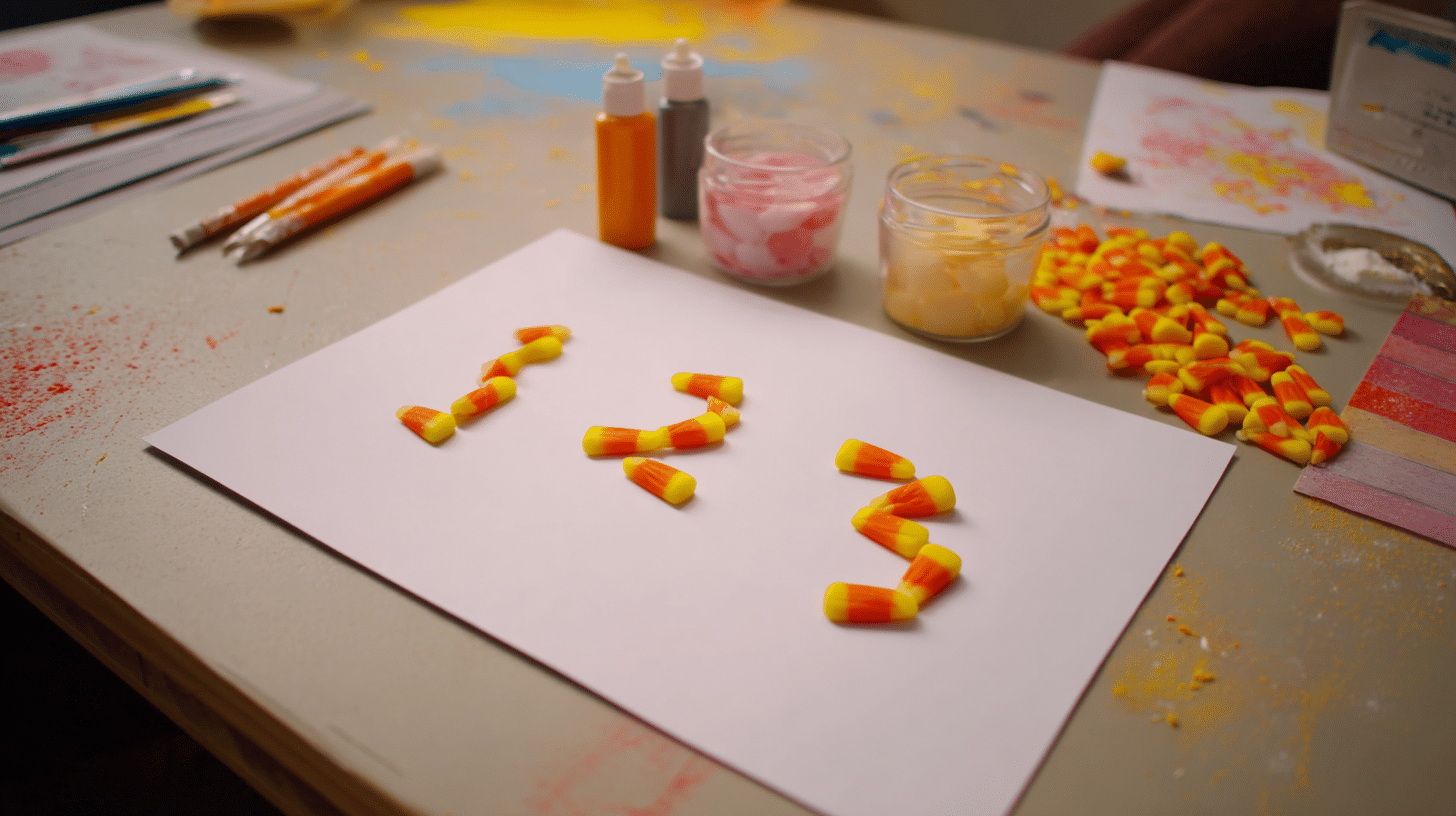easy halloween crafts for kids counting with candy corn