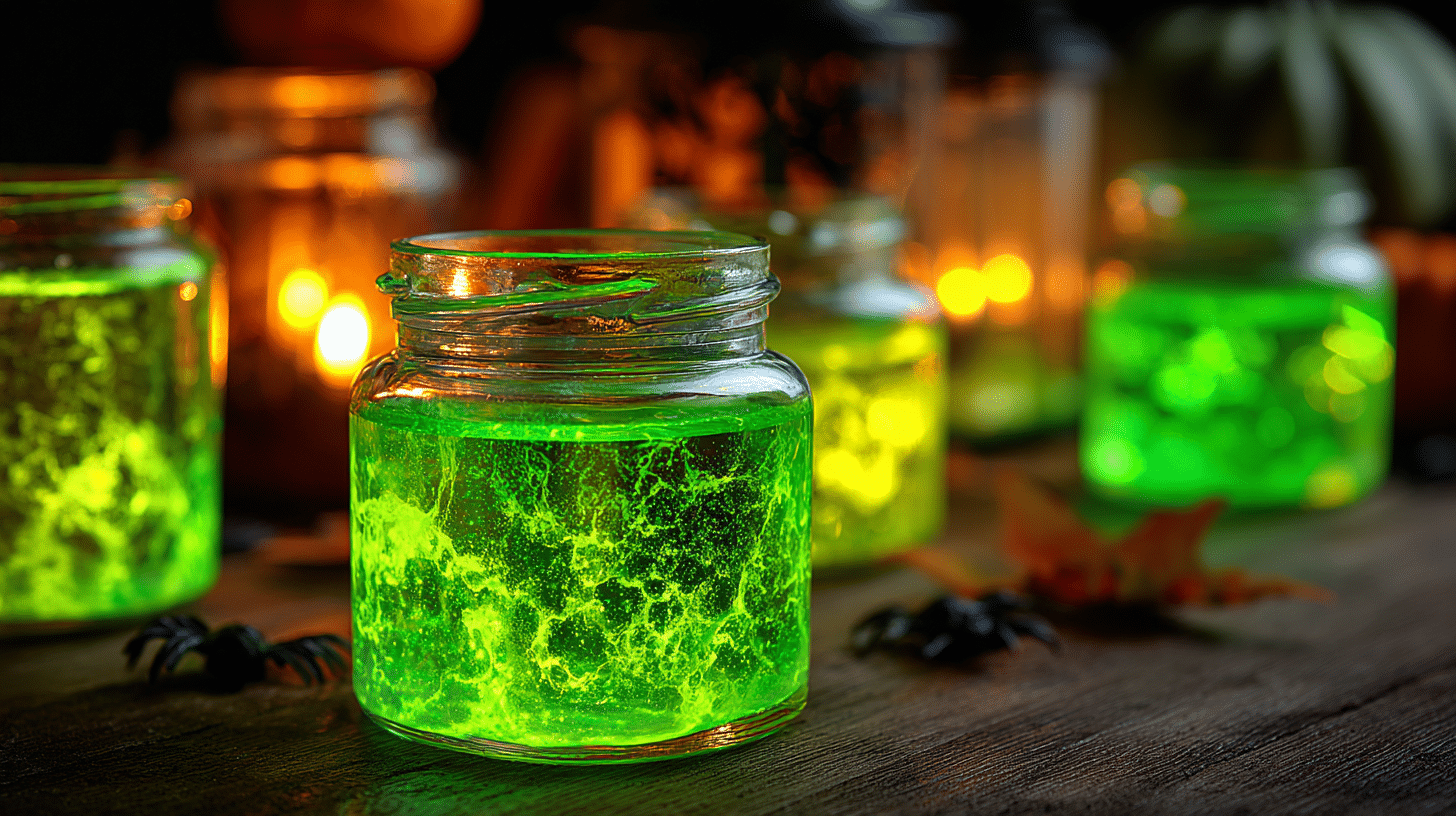 easy halloween crafts for kids glow in the dark slime