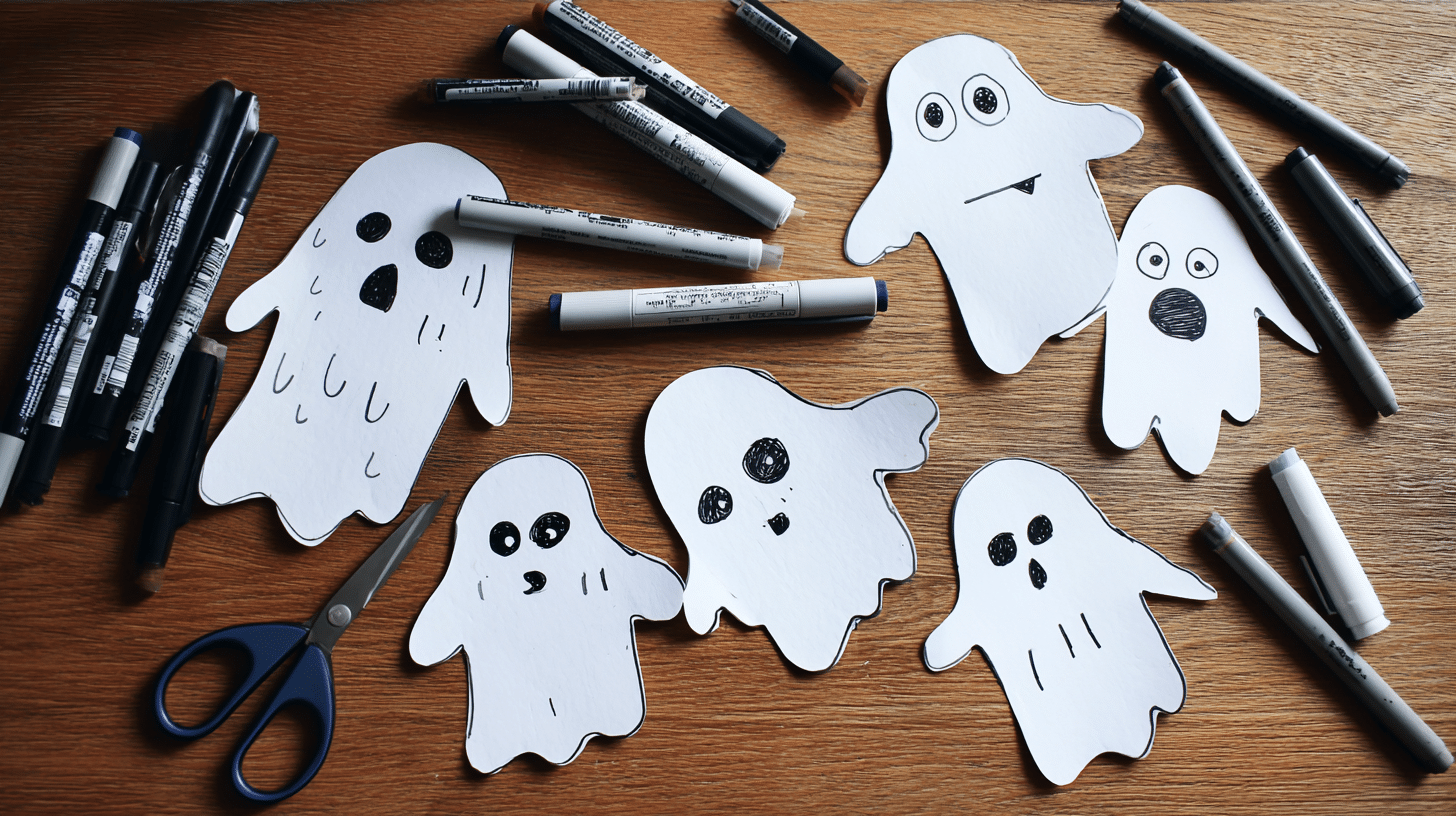 easy halloween crafts for kids handprint ghost
