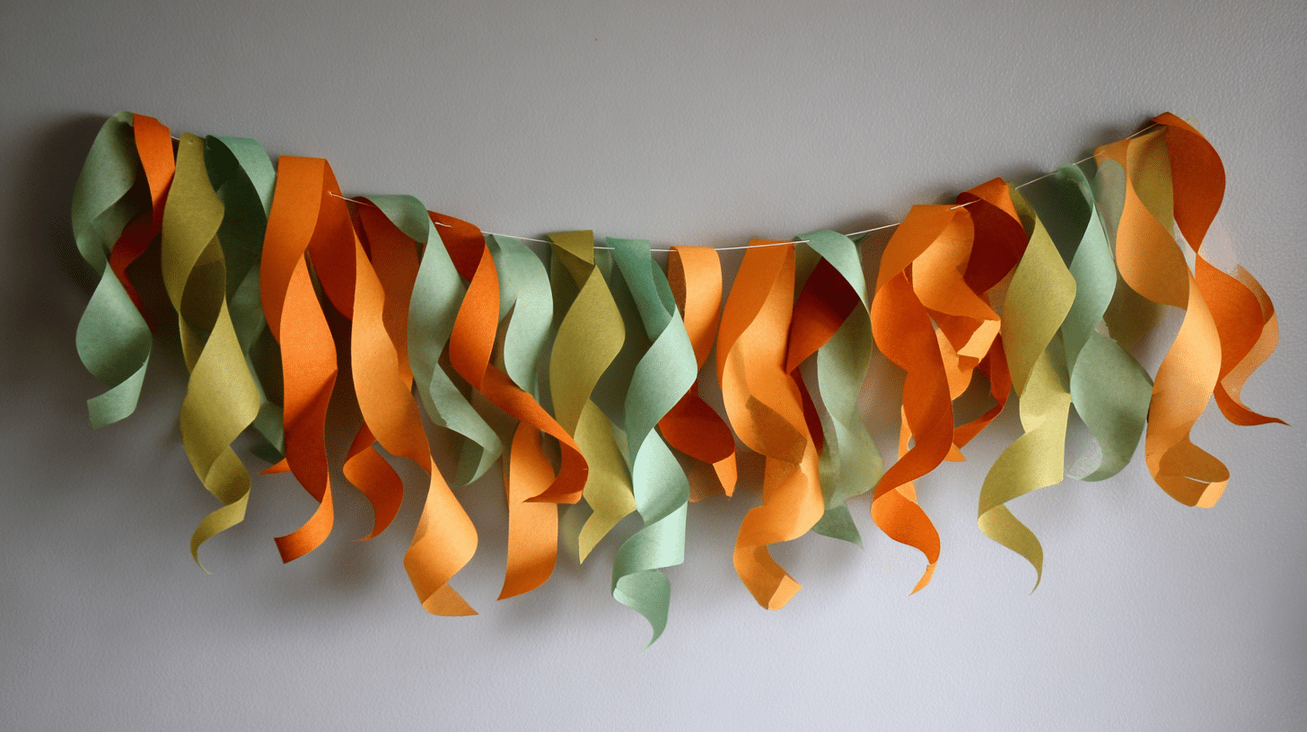 easy halloween crafts for kids pumpkin paper chain