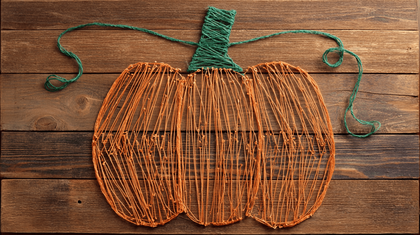 easy halloween crafts for kids string art pumpkin