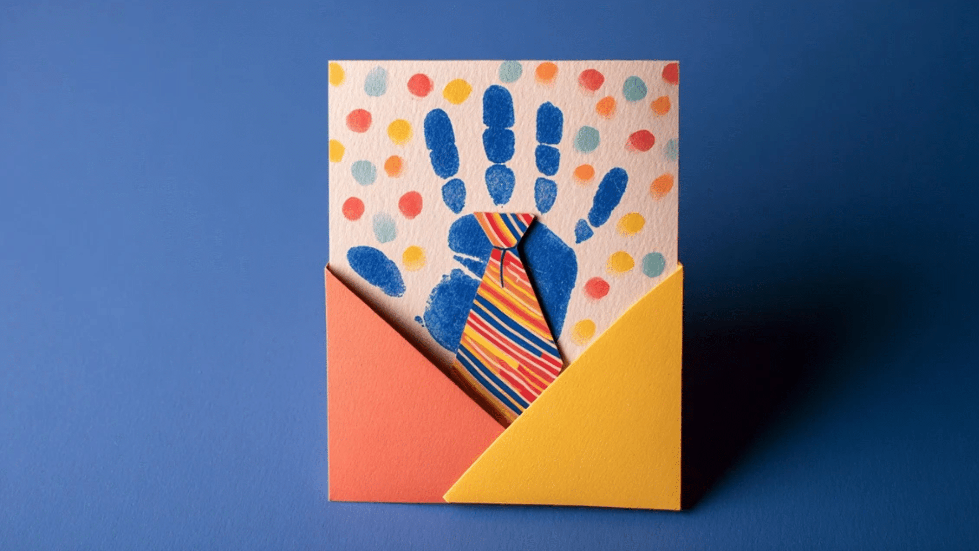 fathers day handprint card