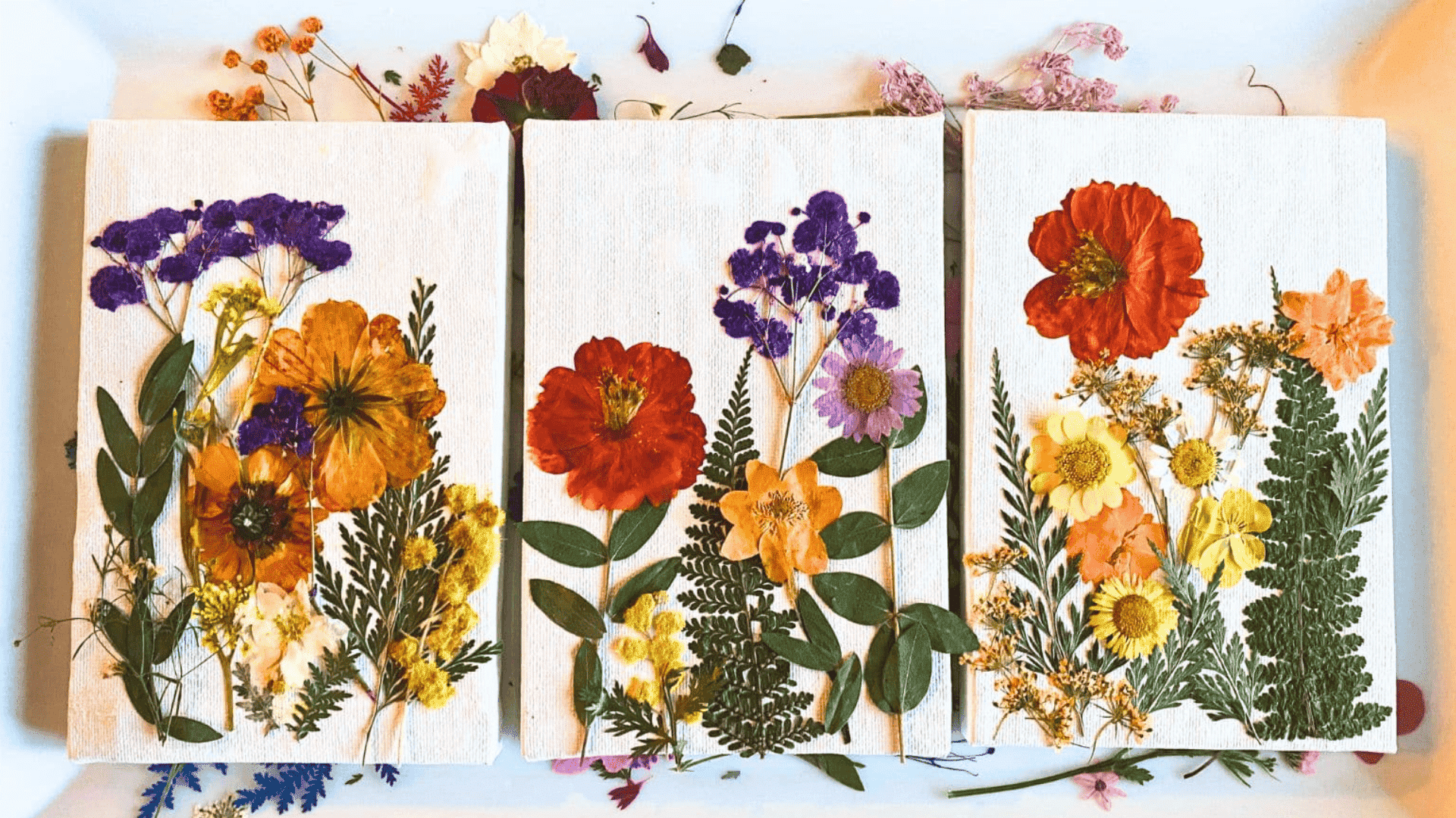 flower pressing art