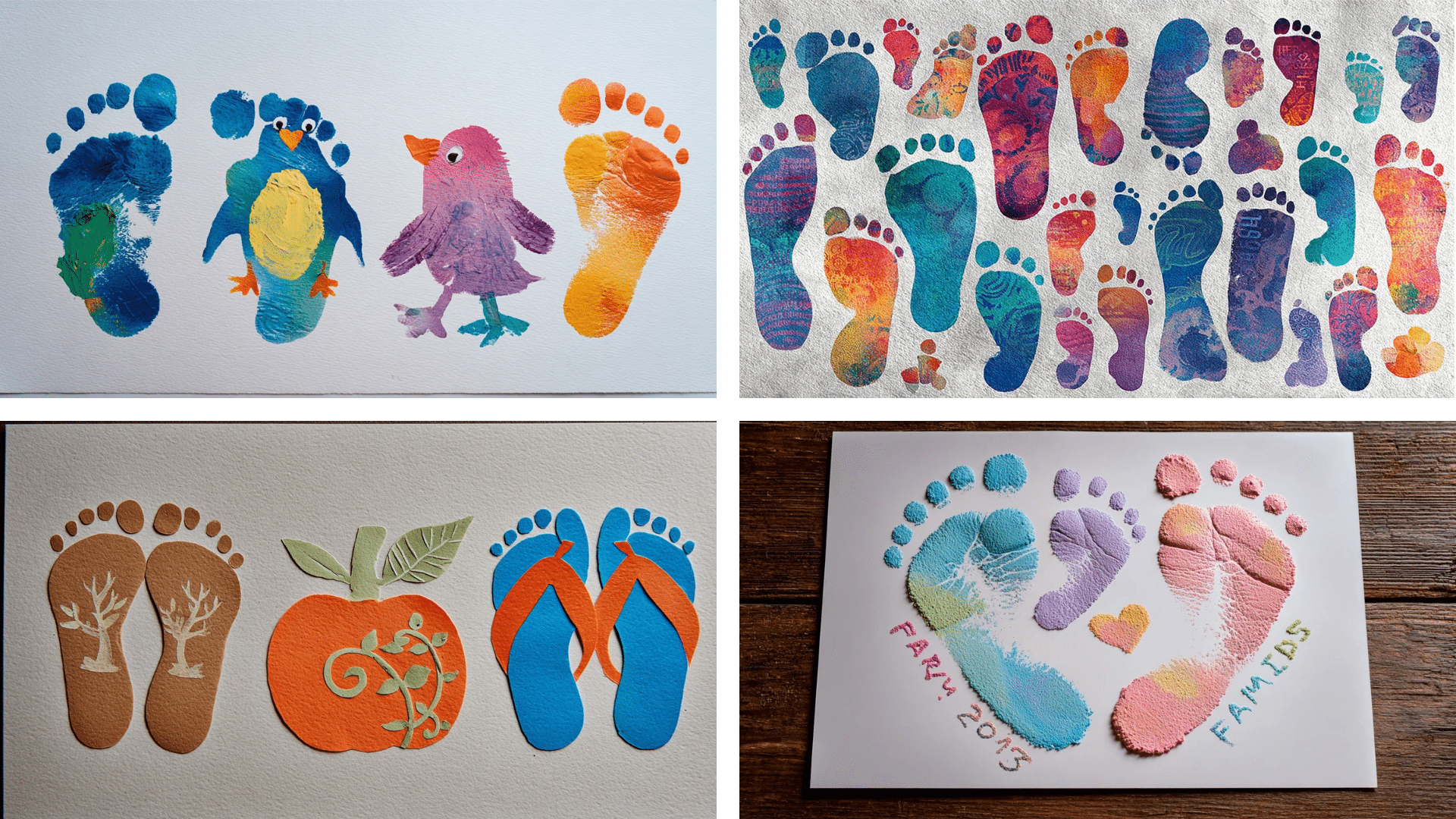 footprint art ideas