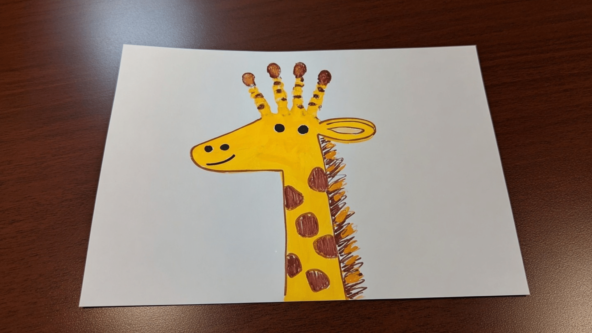 giraffe handprints