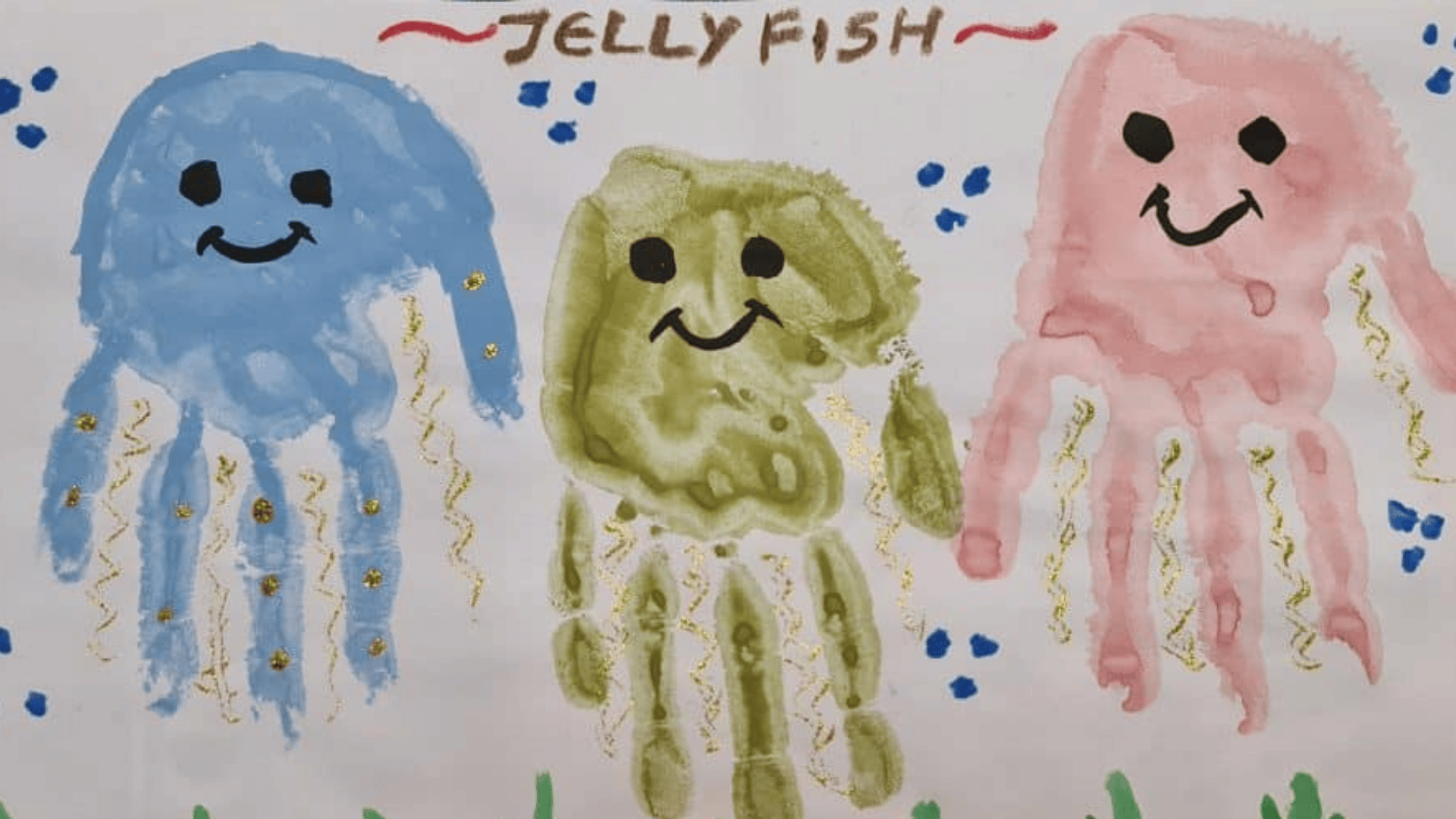 handprint painting on paper