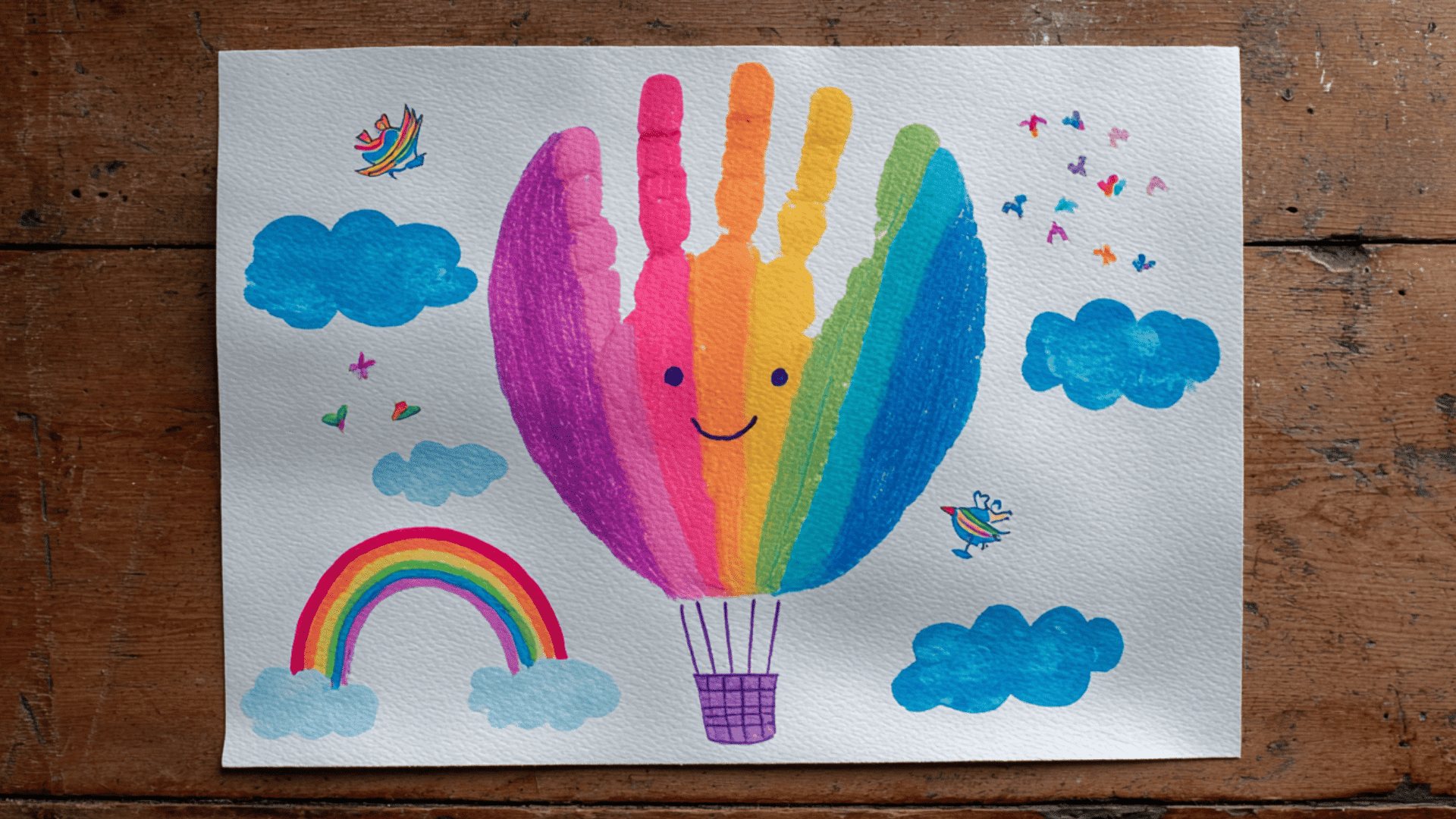 hot air balloon handprint