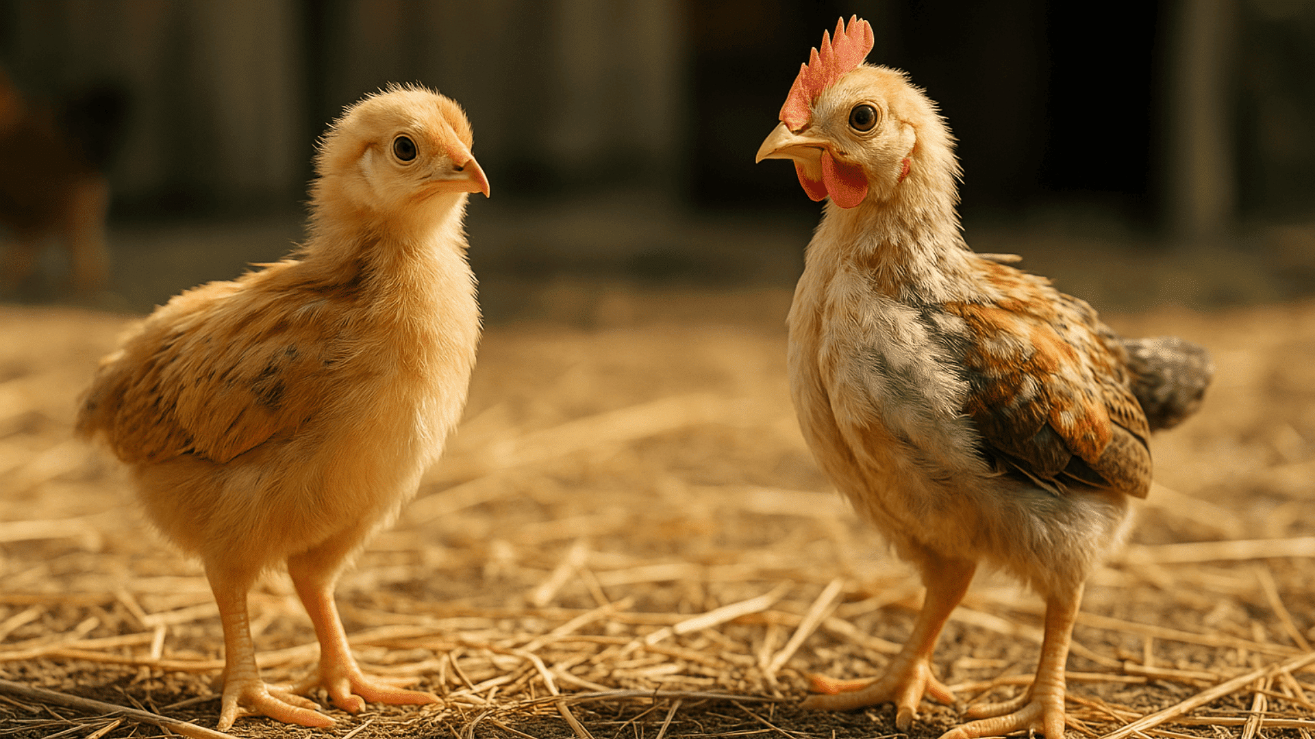 juvenile stage pullet and cockerel