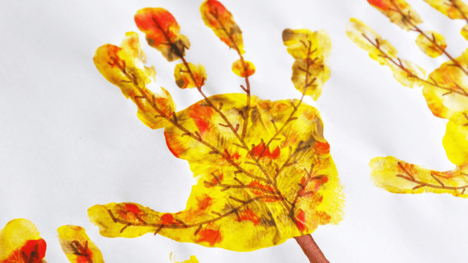leaf hand impressions