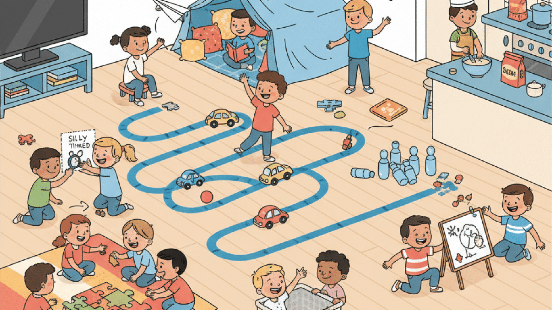 low prep activities with household items