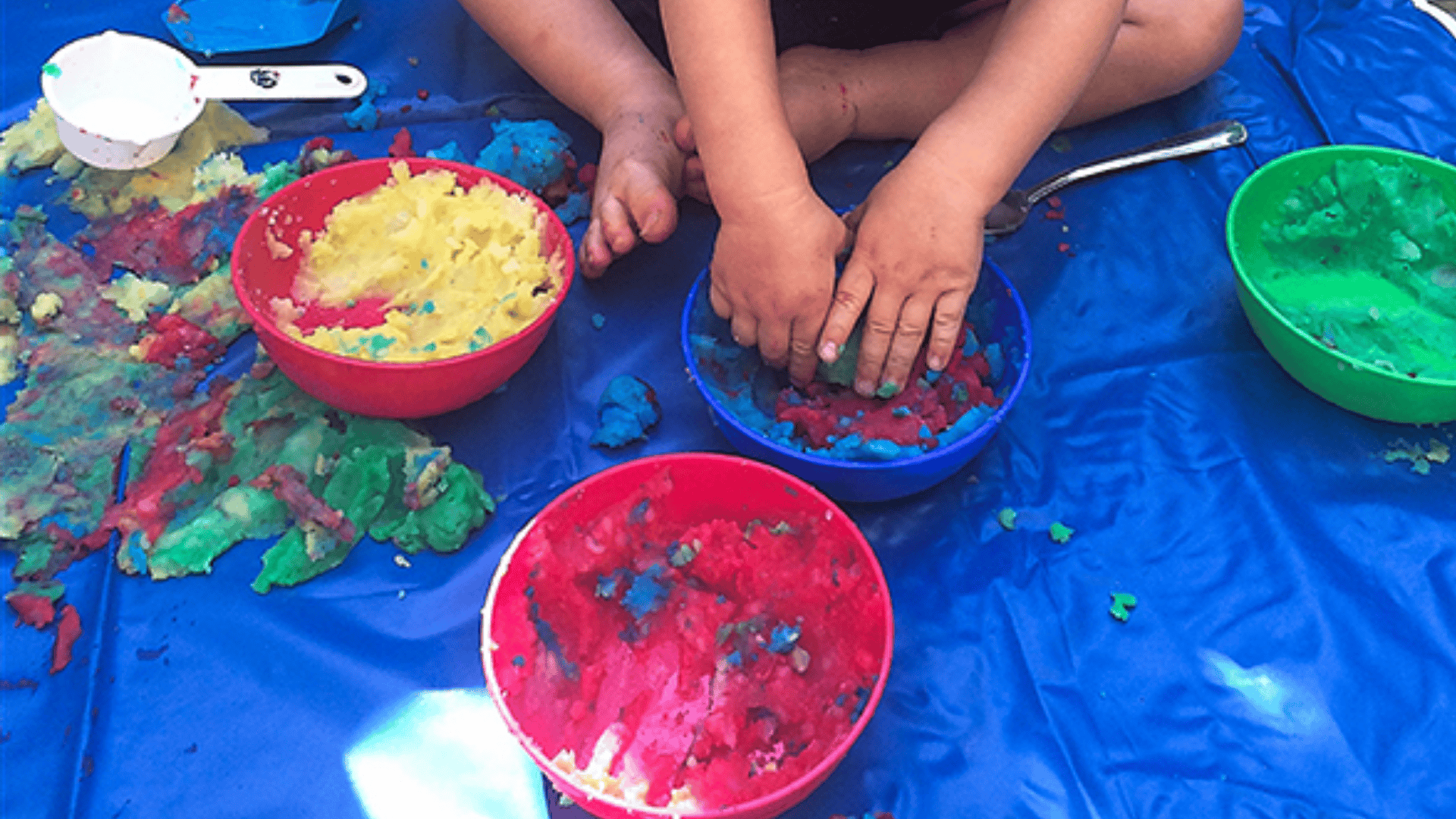 mashed potato paint with food coloring