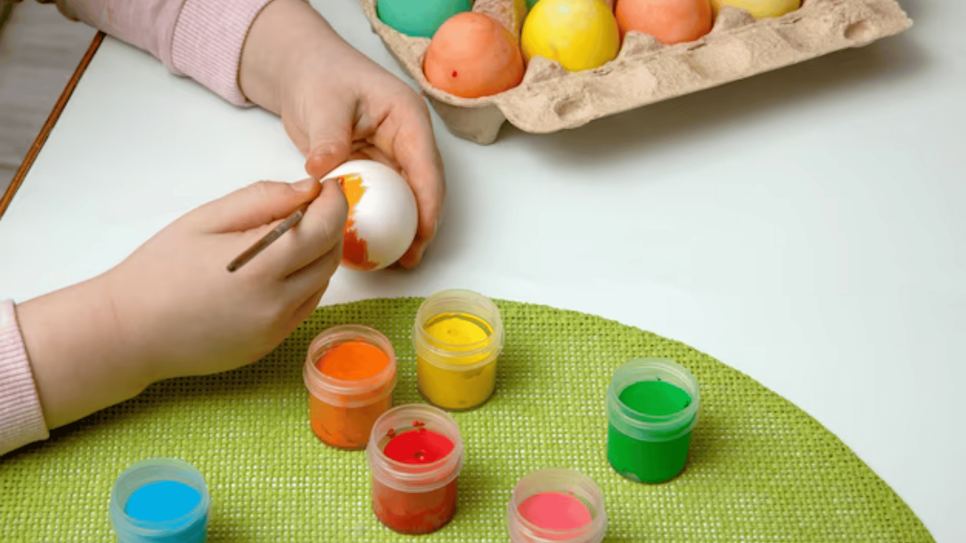 painted easter eggs washable paints