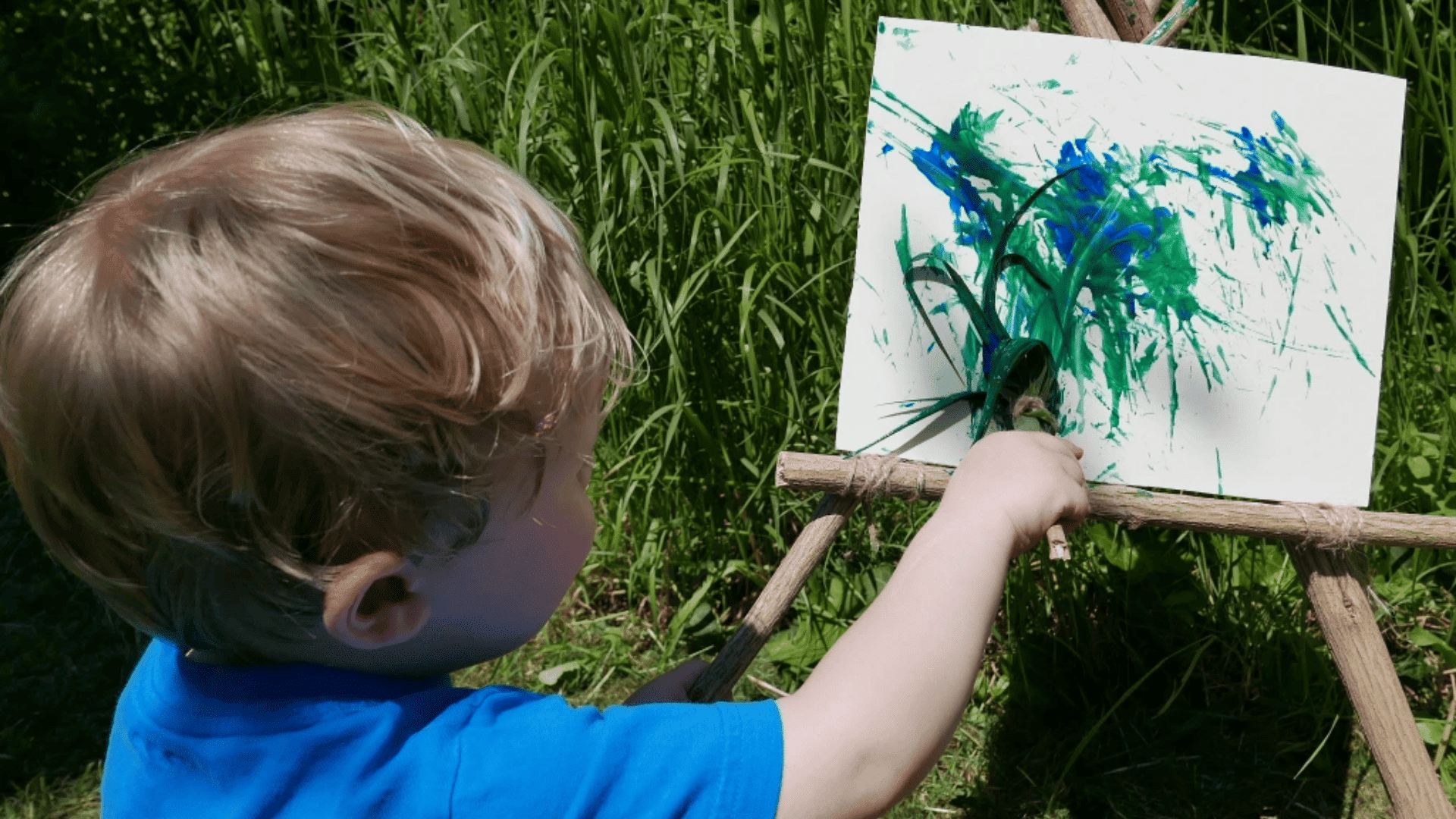 painting with nature brushes