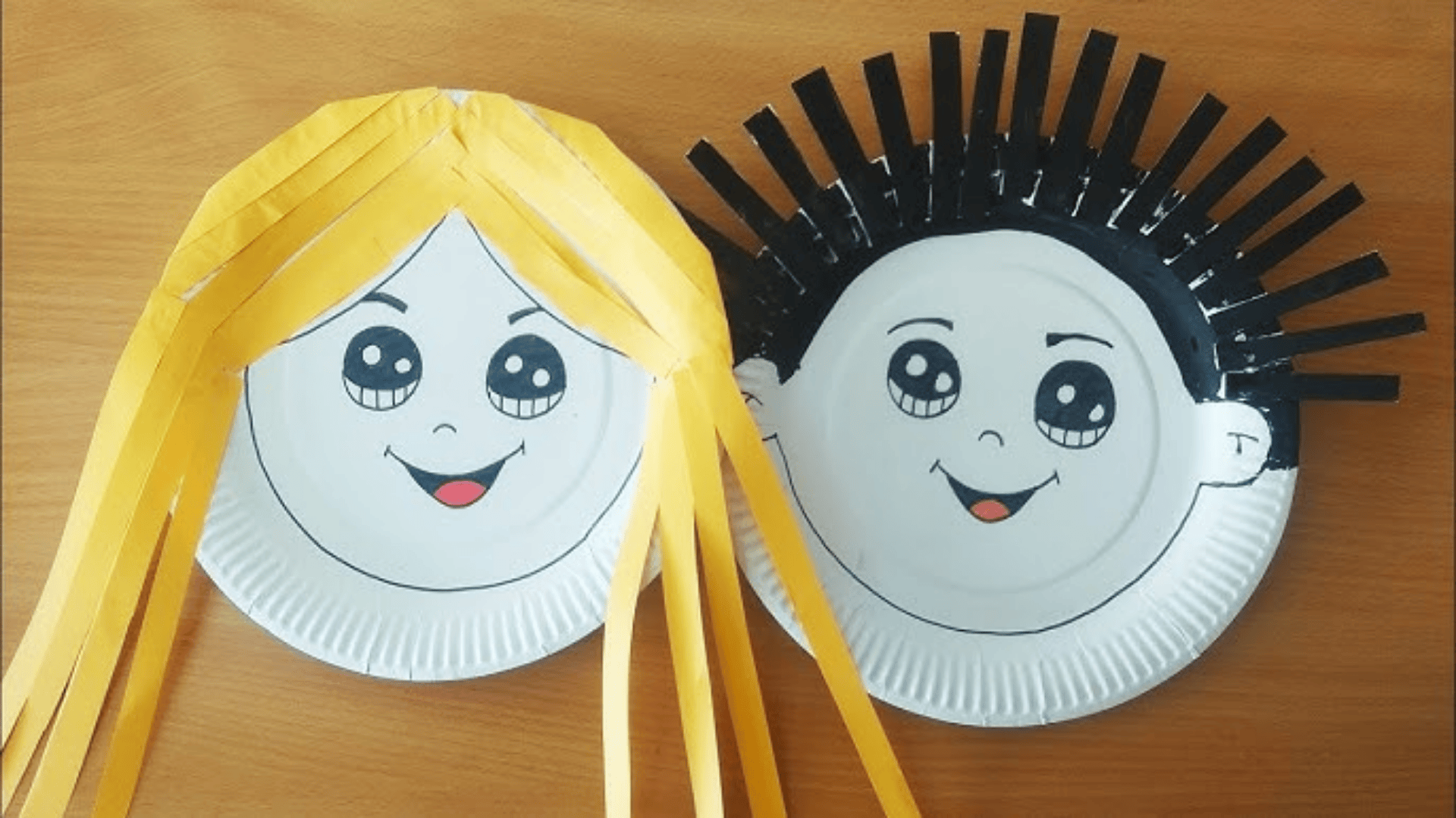 paper plate face art