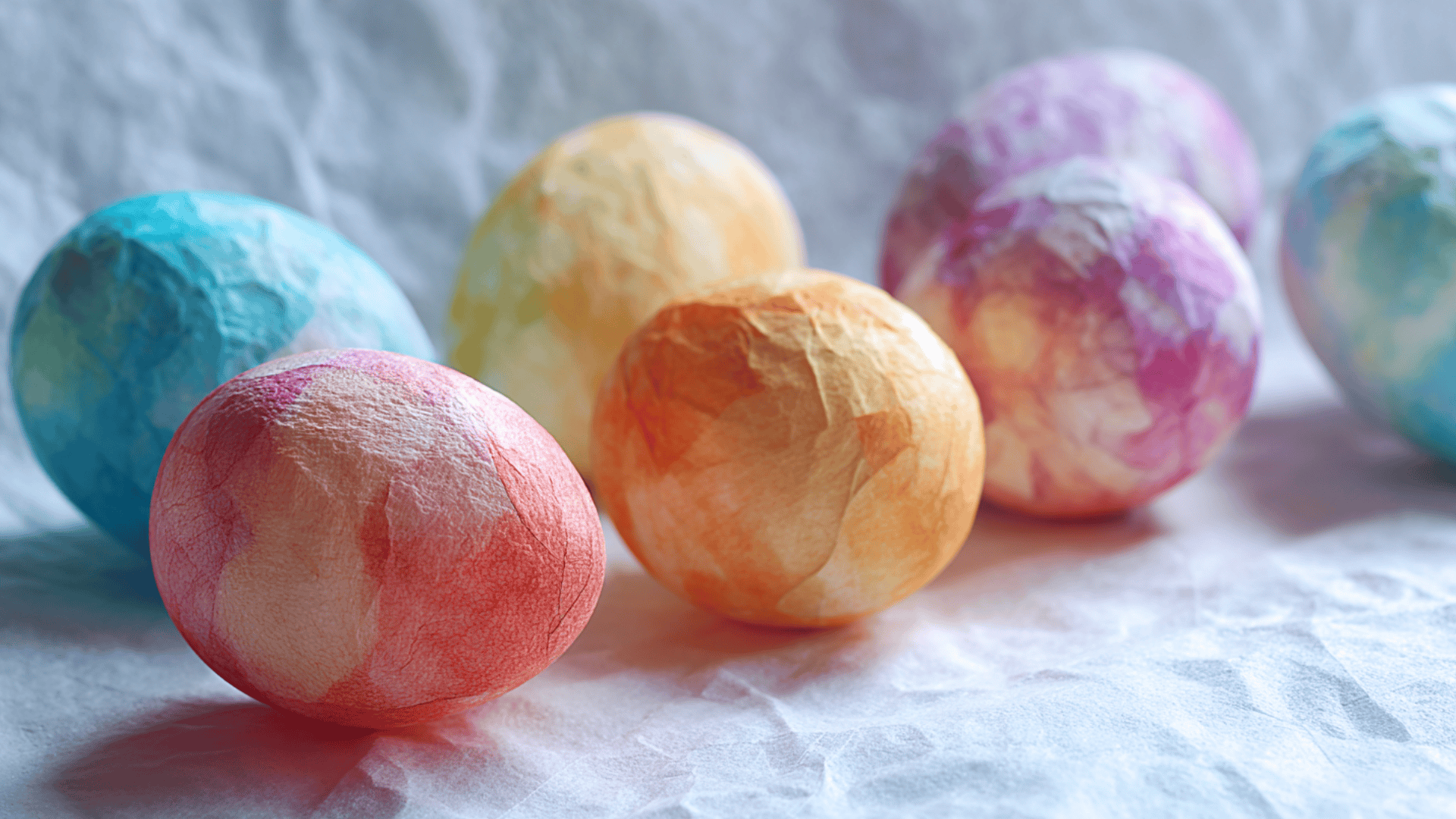 patterned easter eggs