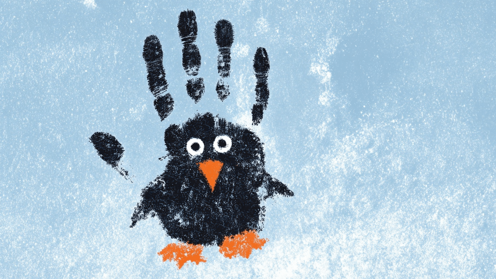 penguin handprints