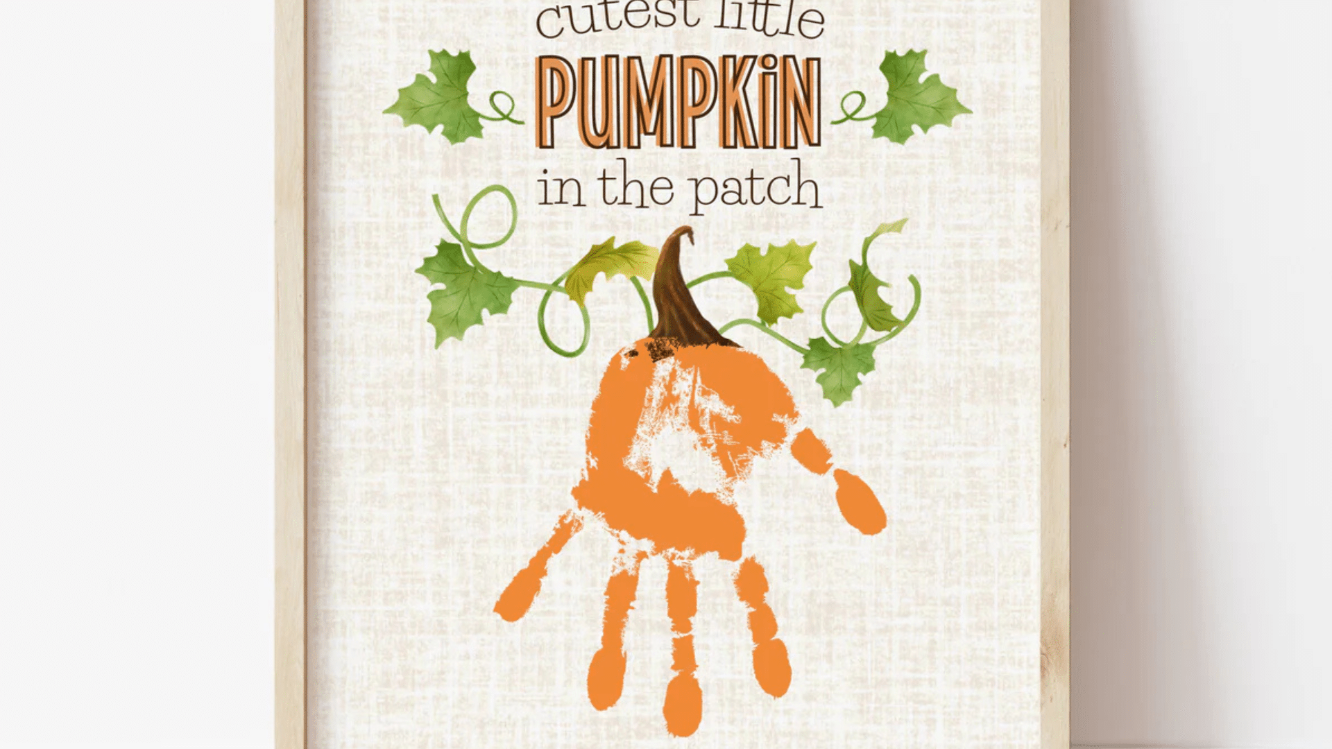pumpkin handprints