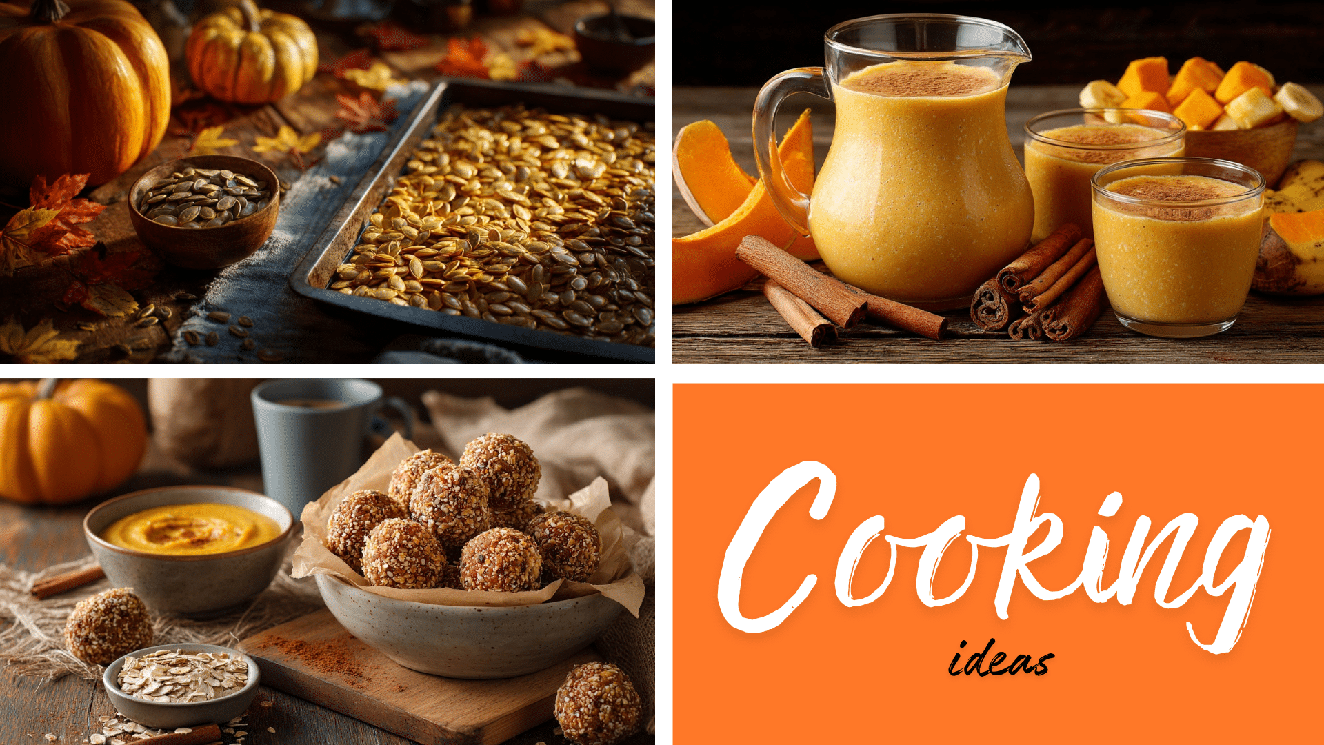 pumpkin themed cooking and snacks ideas