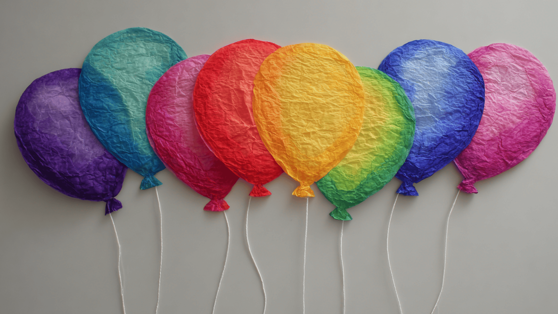 rainbow birthday balloons