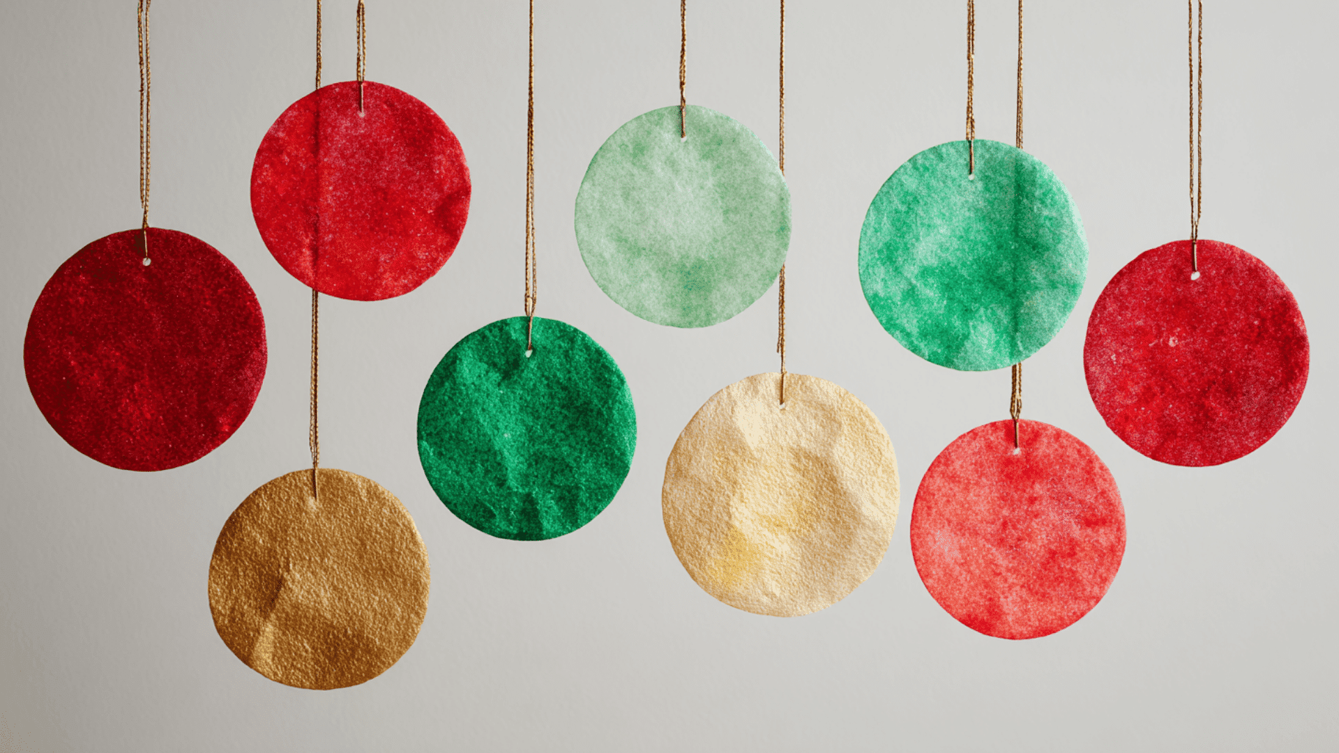 shining holiday ornaments