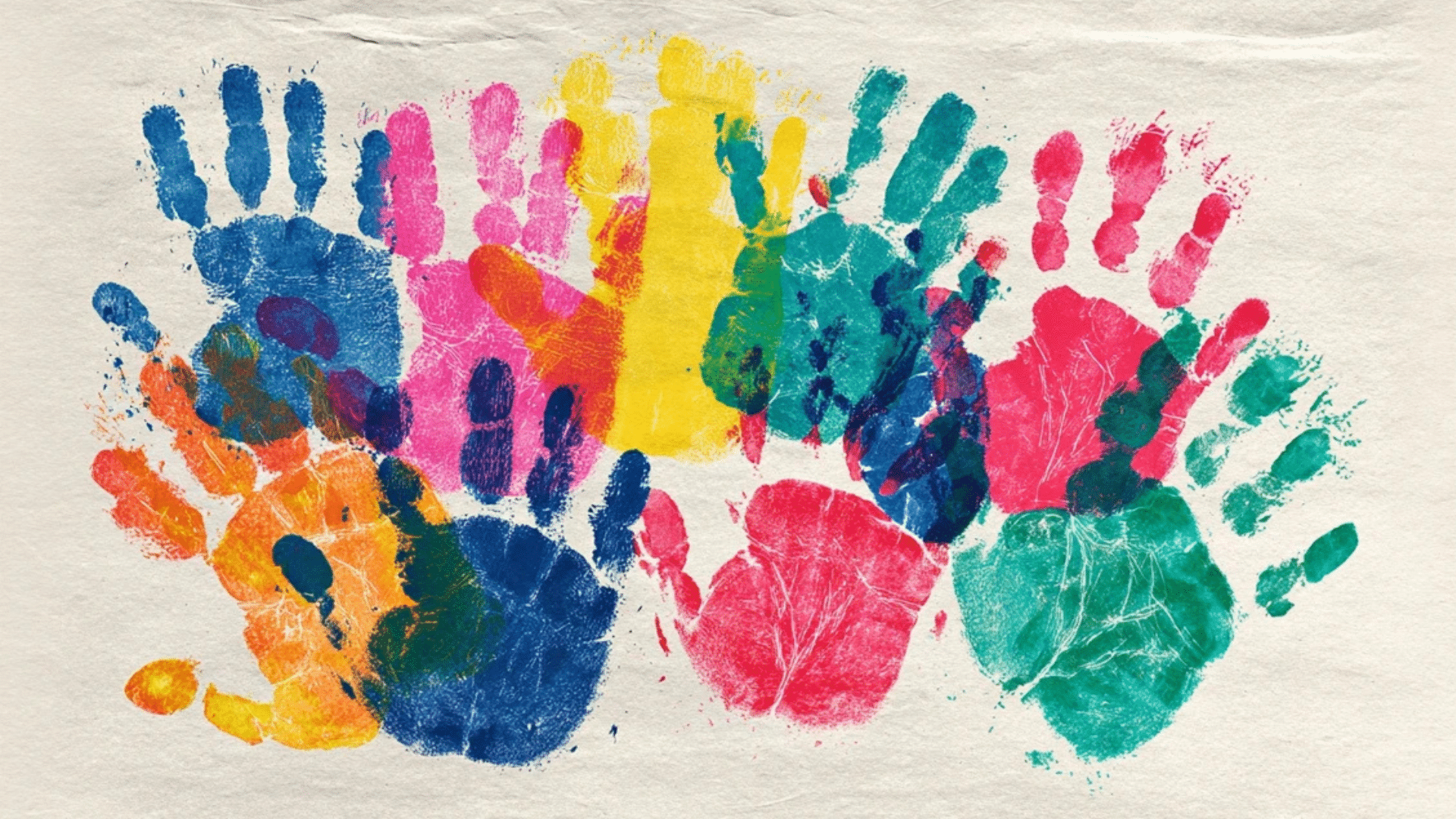 sibling or group handprints
