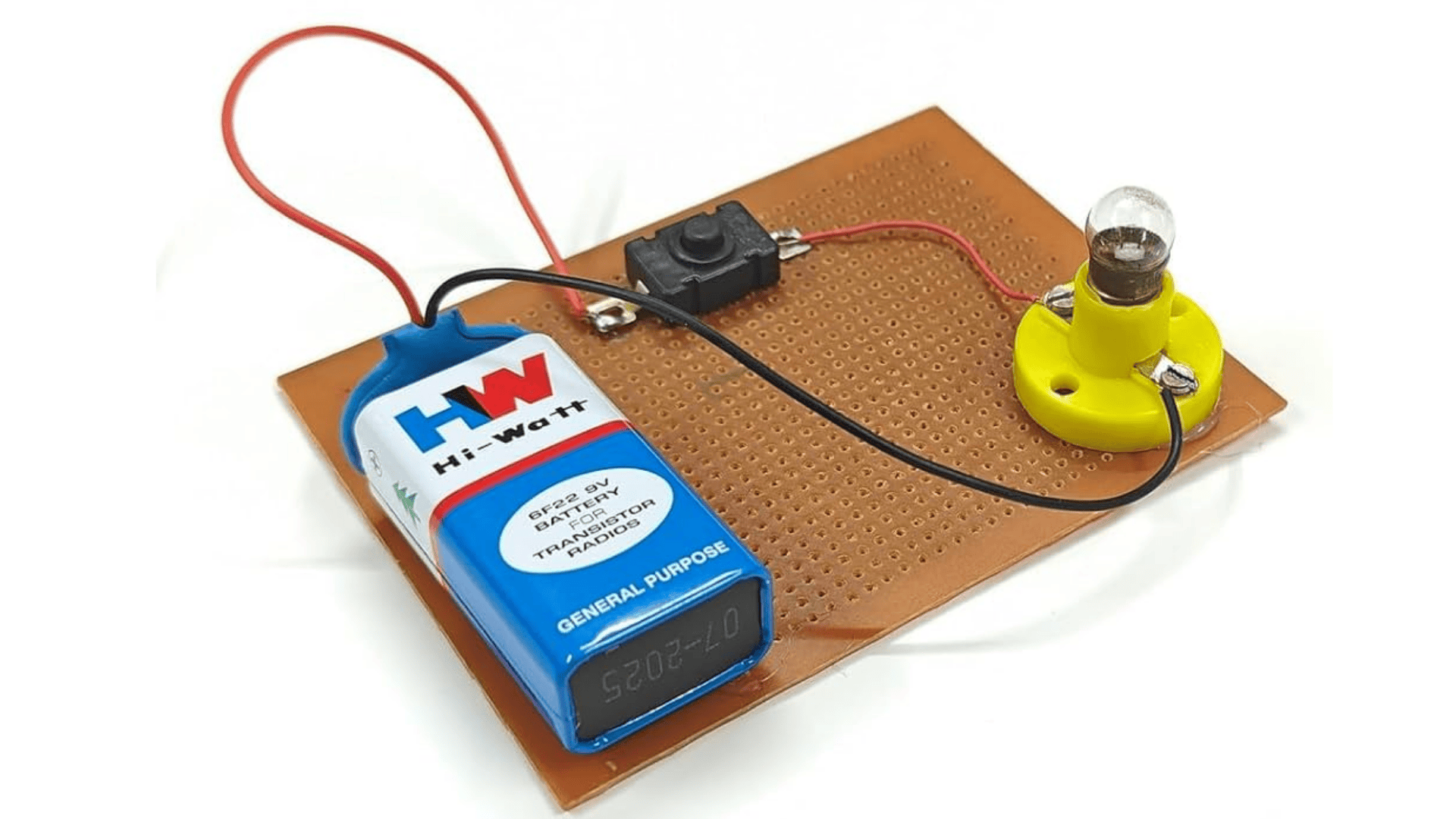 simple circuit with battery