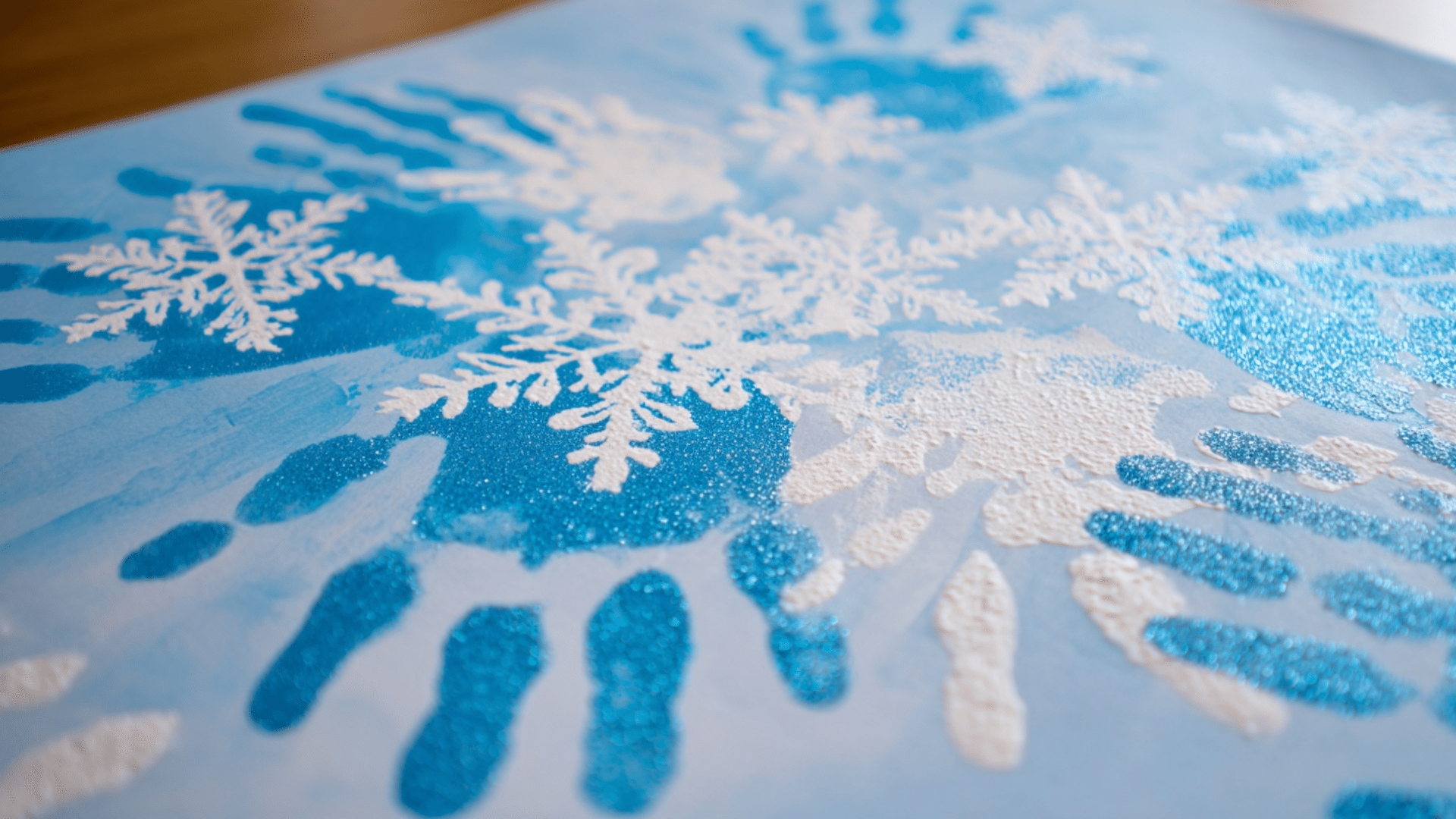 snowfake handprints