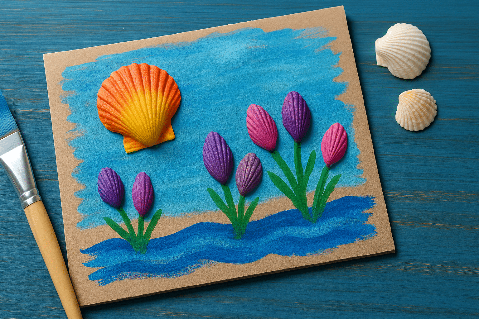 summer seashell art