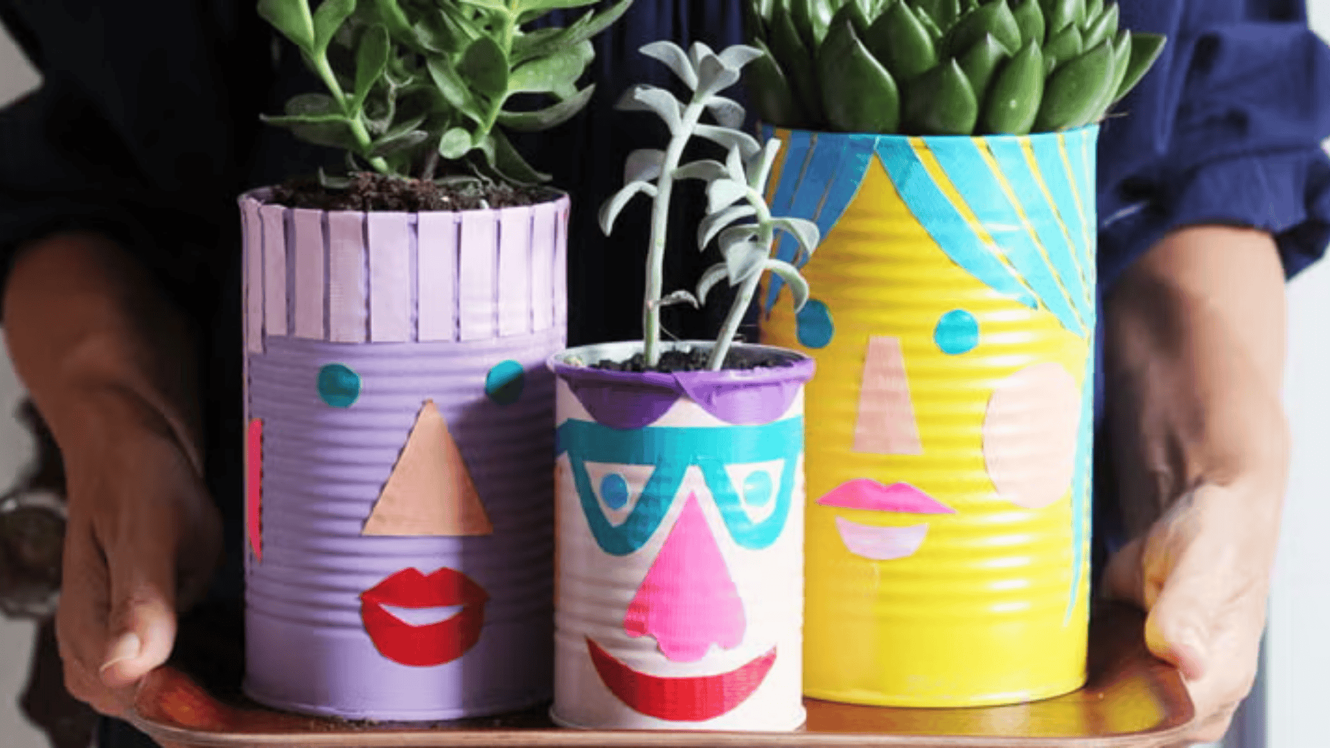 tin can planters