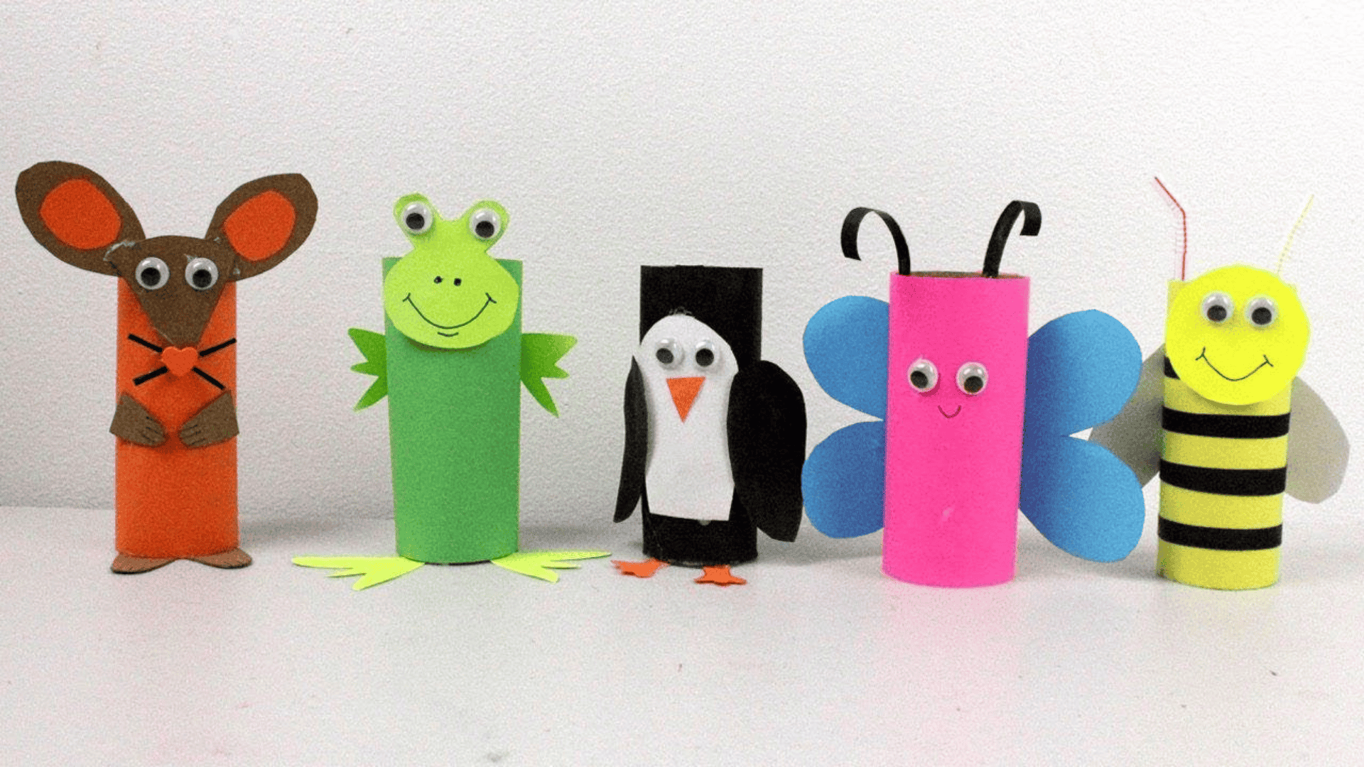 toilet paper roll animals