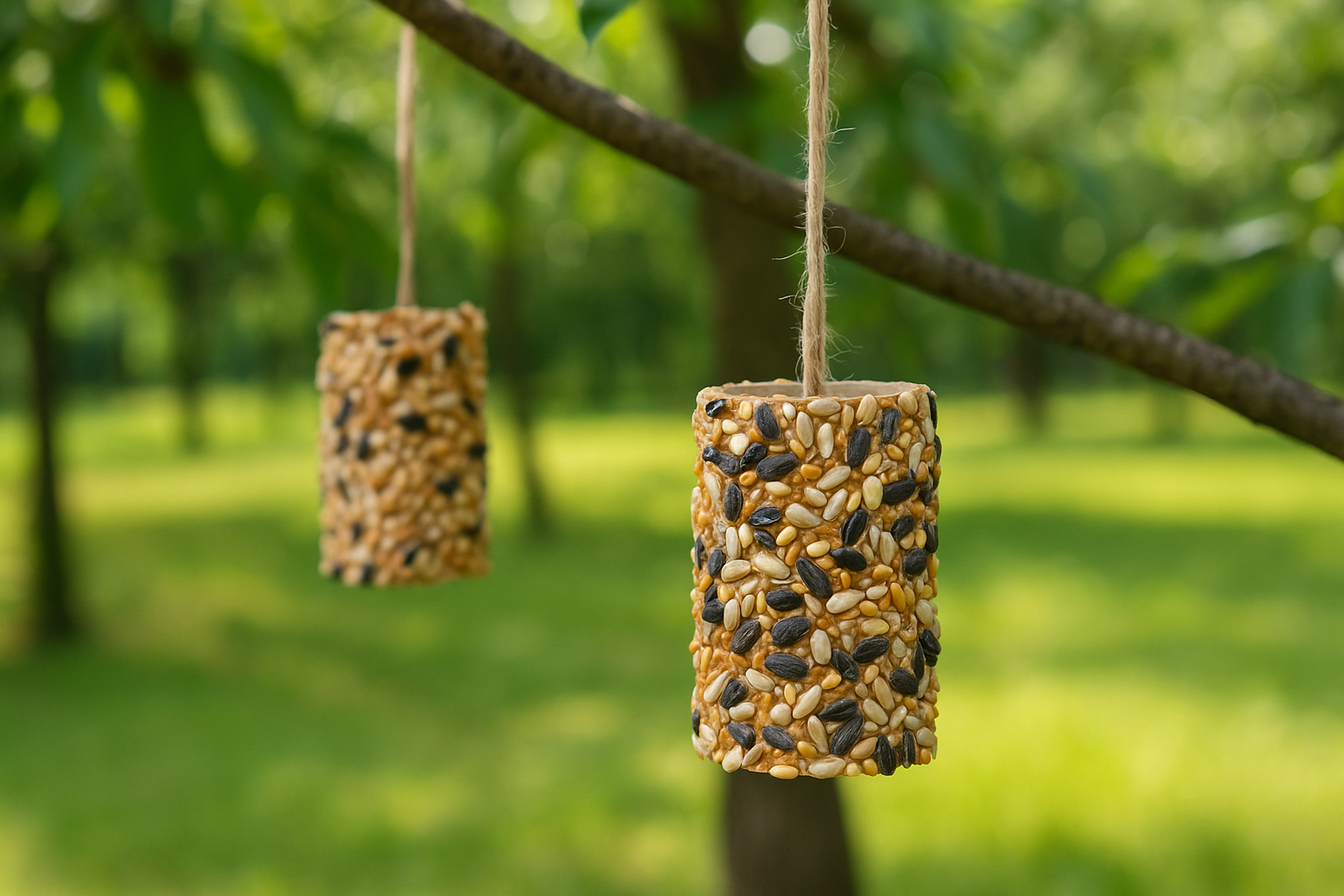 toilet roll bird feeders