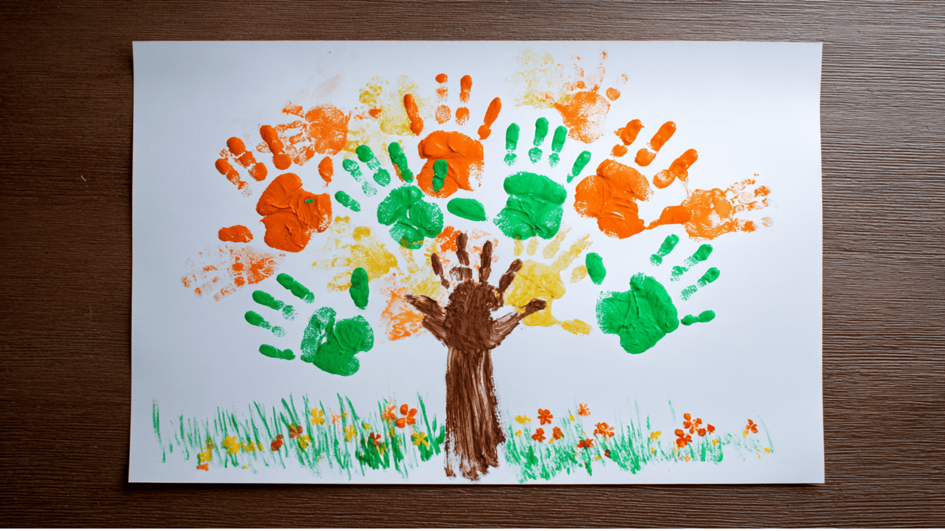 tree hand art