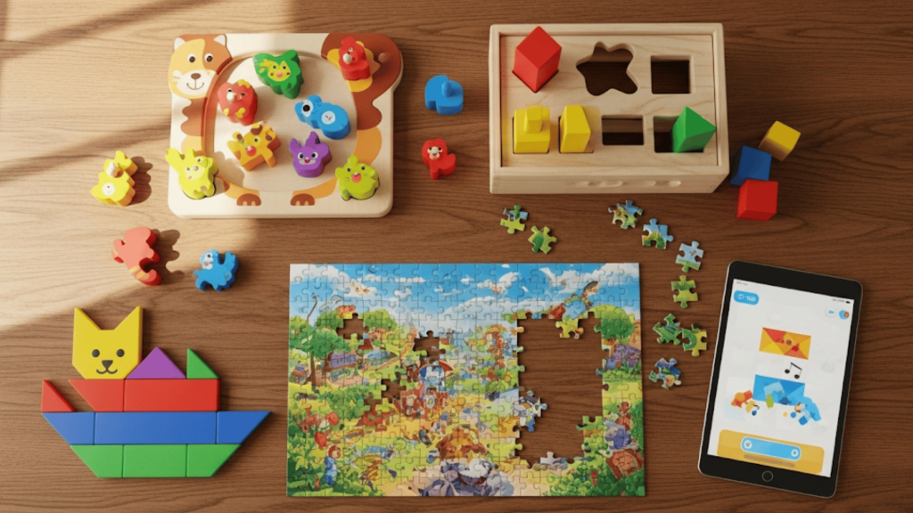 types of puzzles for kids fun learning by age