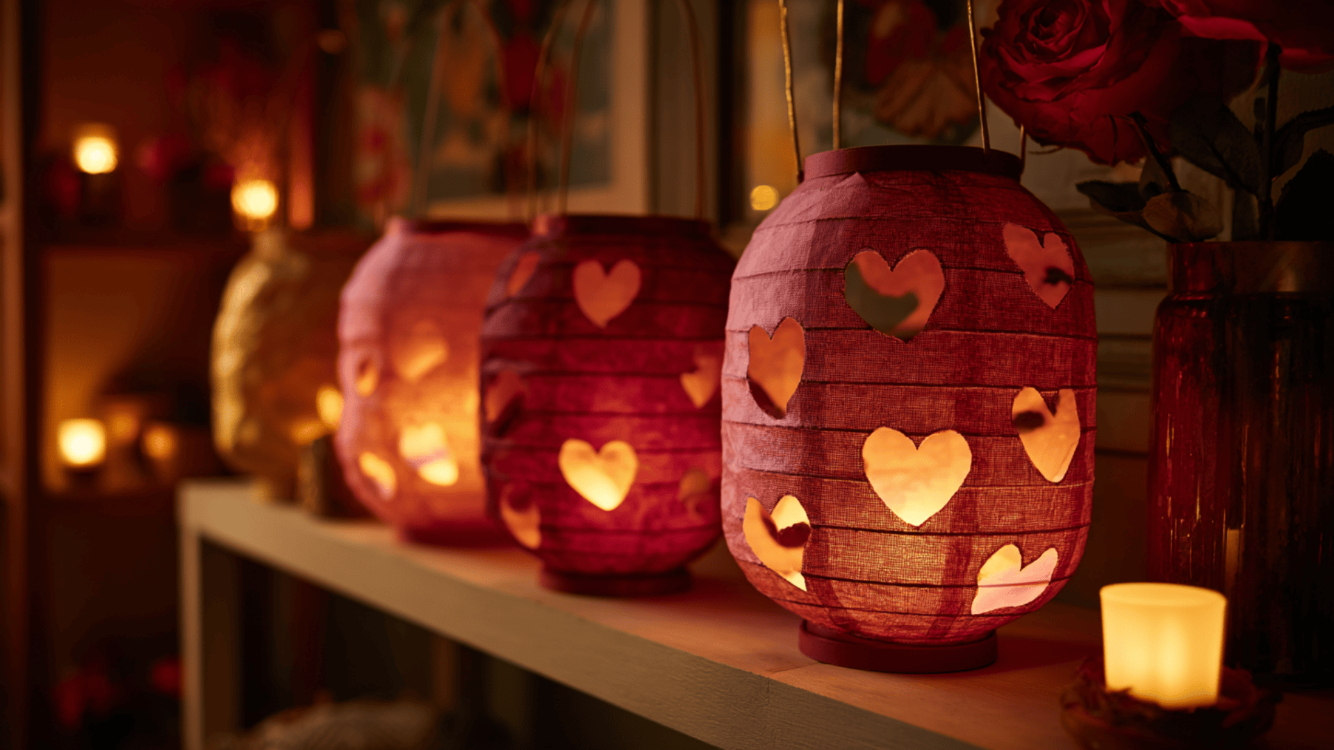 valentines day lanterns