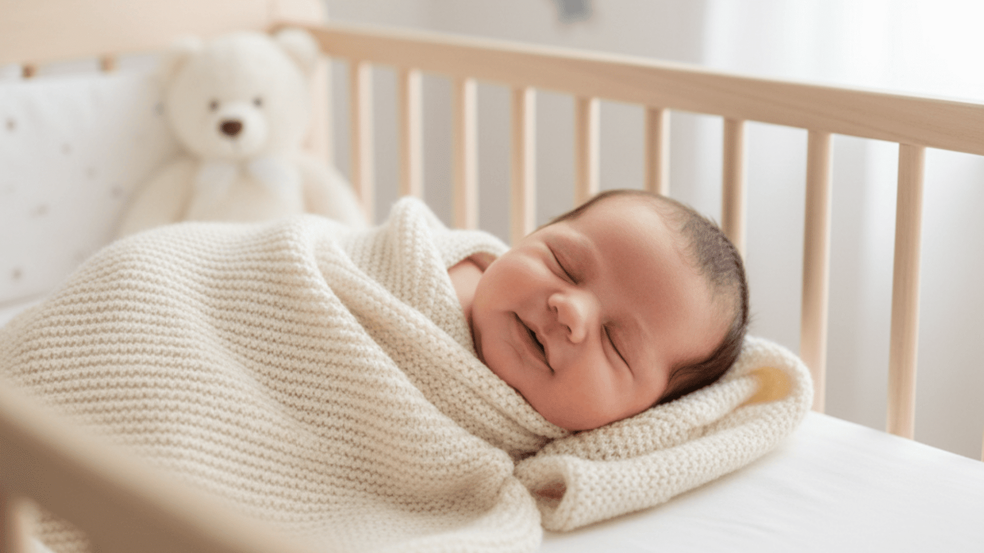why do newborns smile in their sleep