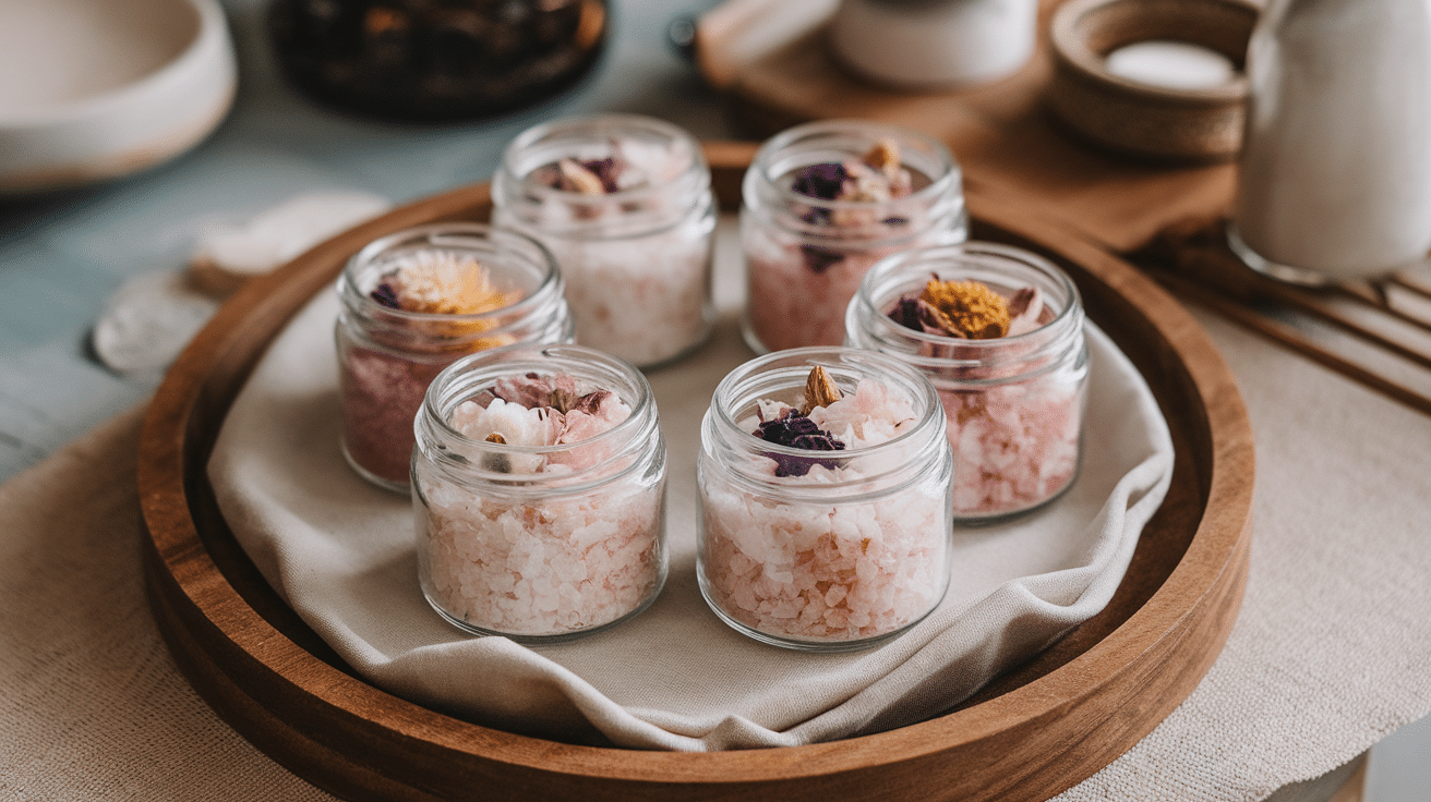 bath salts jar diy craft for adults