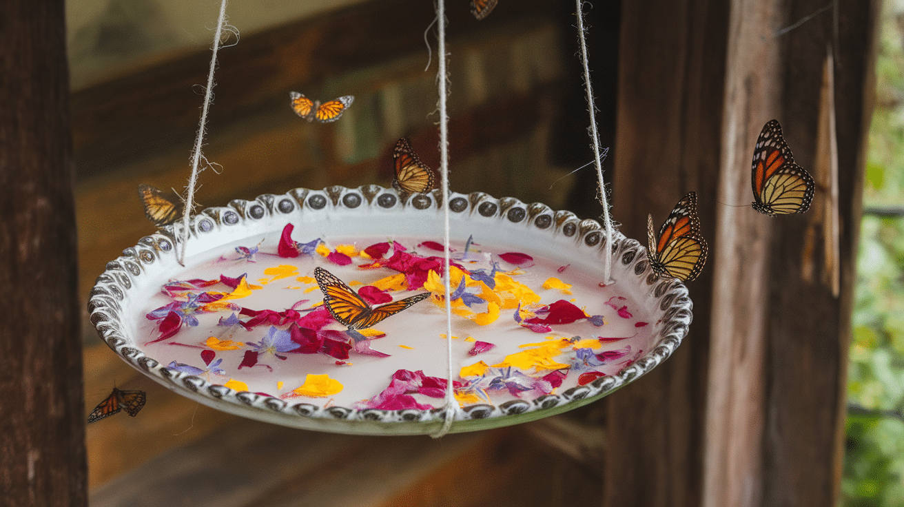 butterfly feeder summer craft for kids