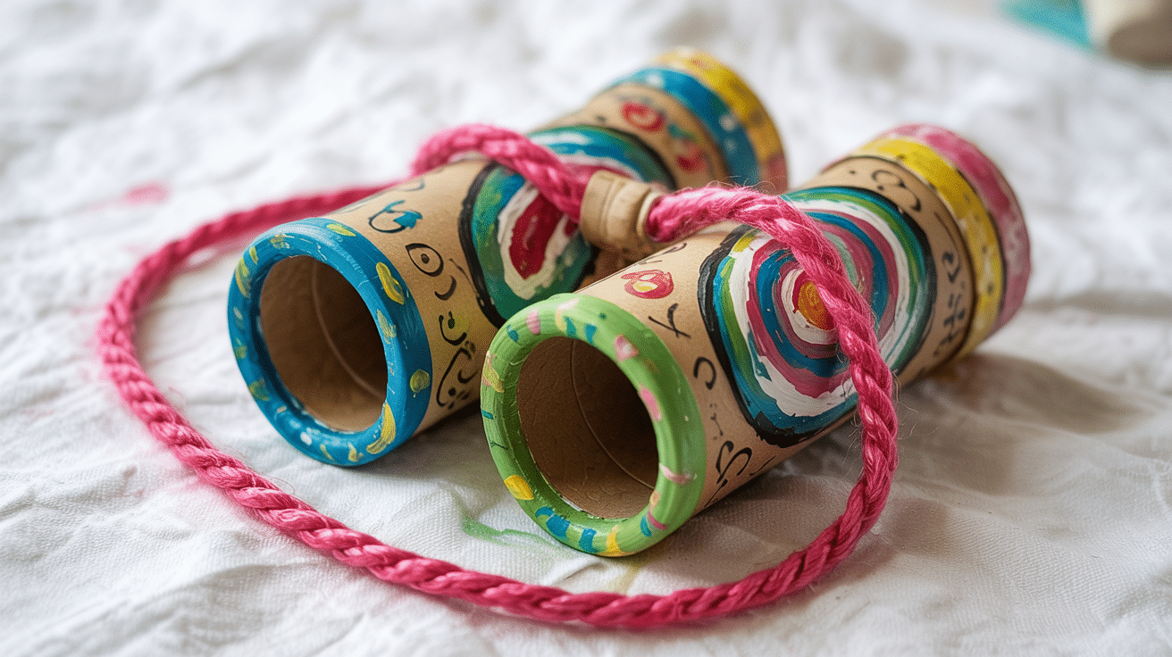 cardboard tube binoculars summer craft for kids