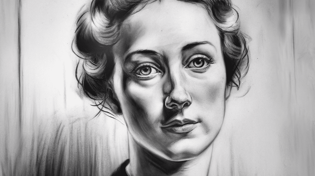charcoal soft value portrait drawing art project